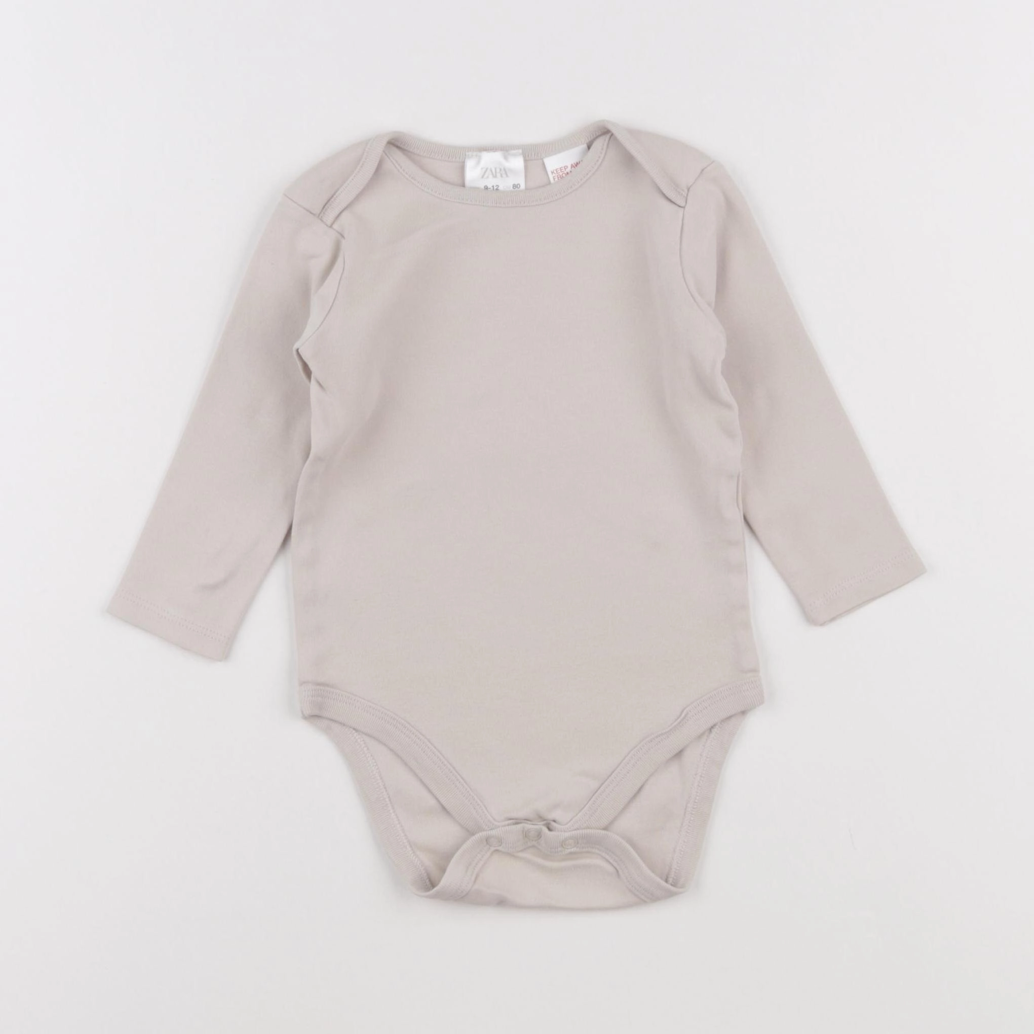 Zara - body beige - 9/12 mois