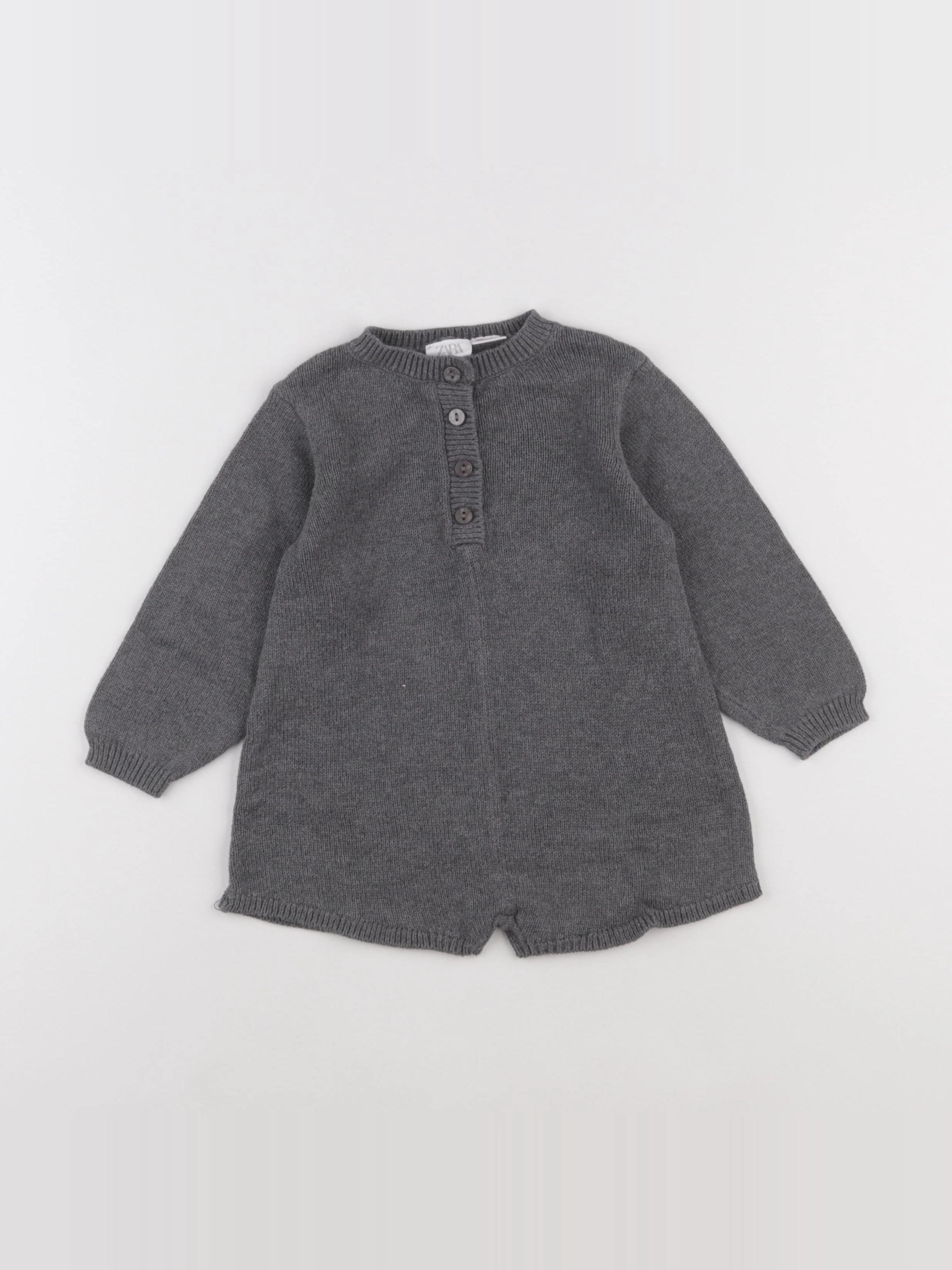 Zara - robe gris - 2 ans