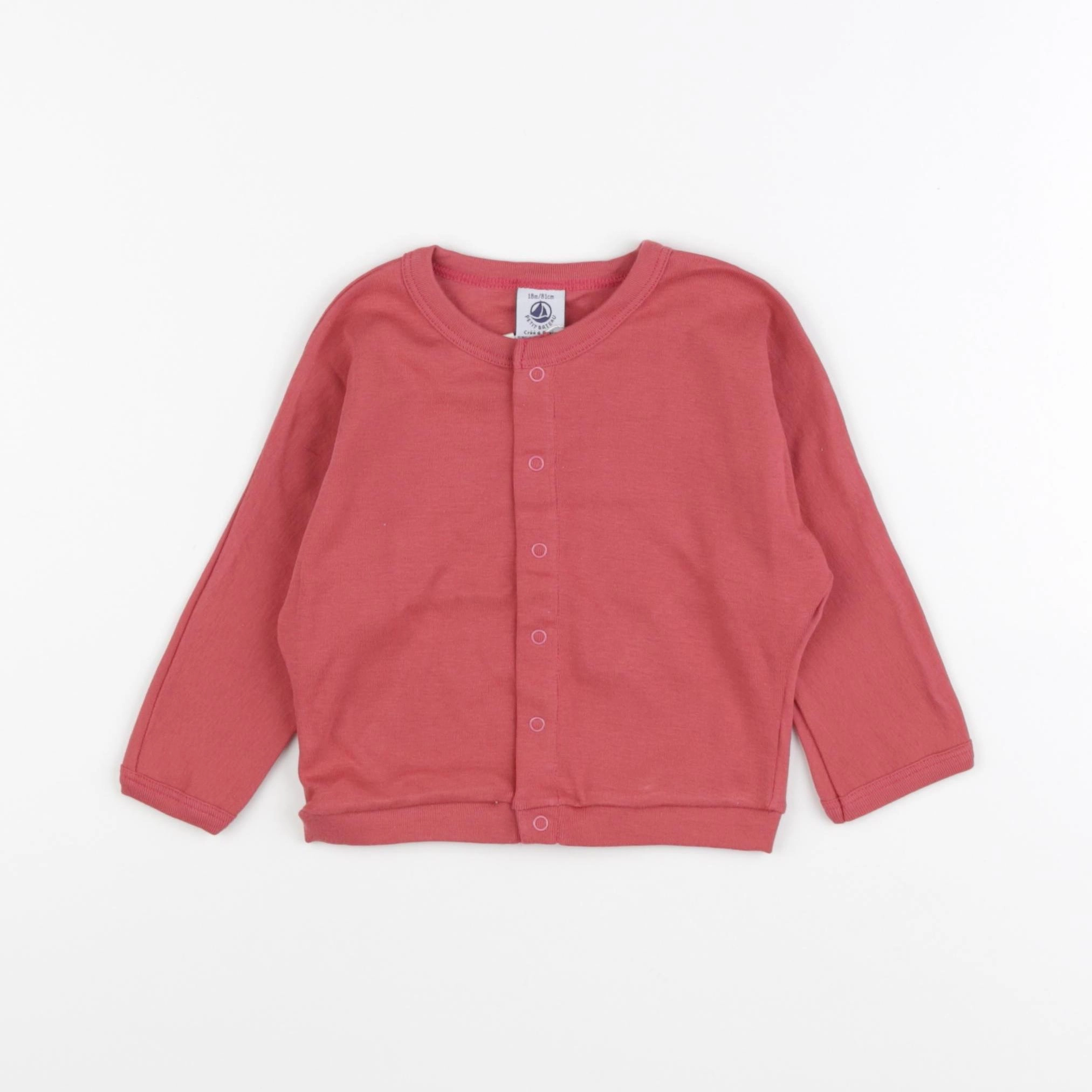 Petit Bateau -cardigan rose - 18 mois