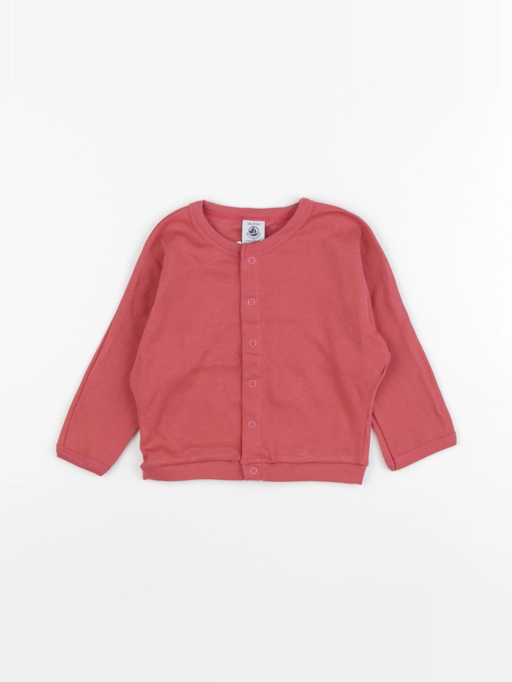 Petit Bateau - cardigan rose (état neuf) - 24 mois