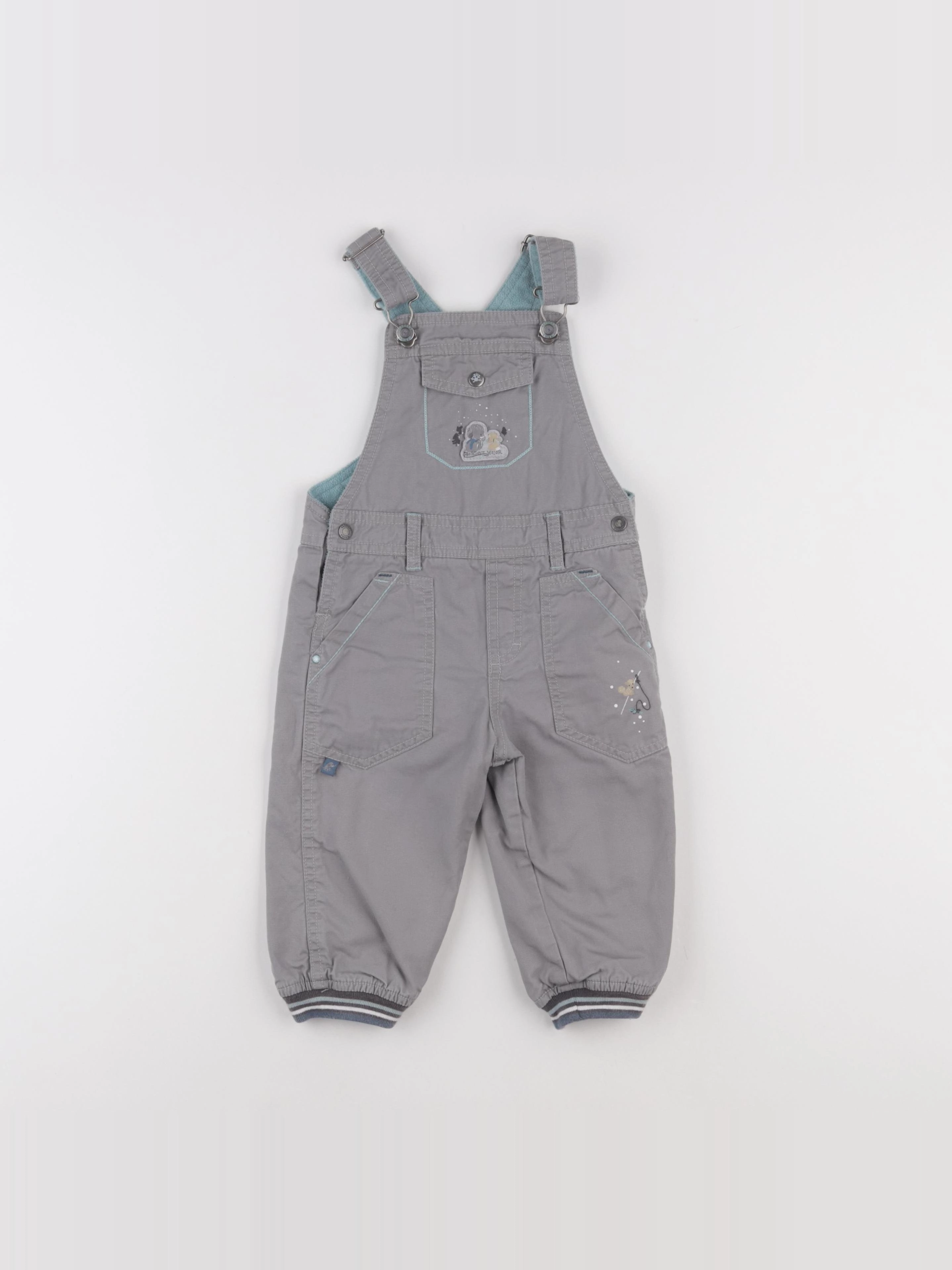 Sergent Major - combinaison doublé gris - 18 mois