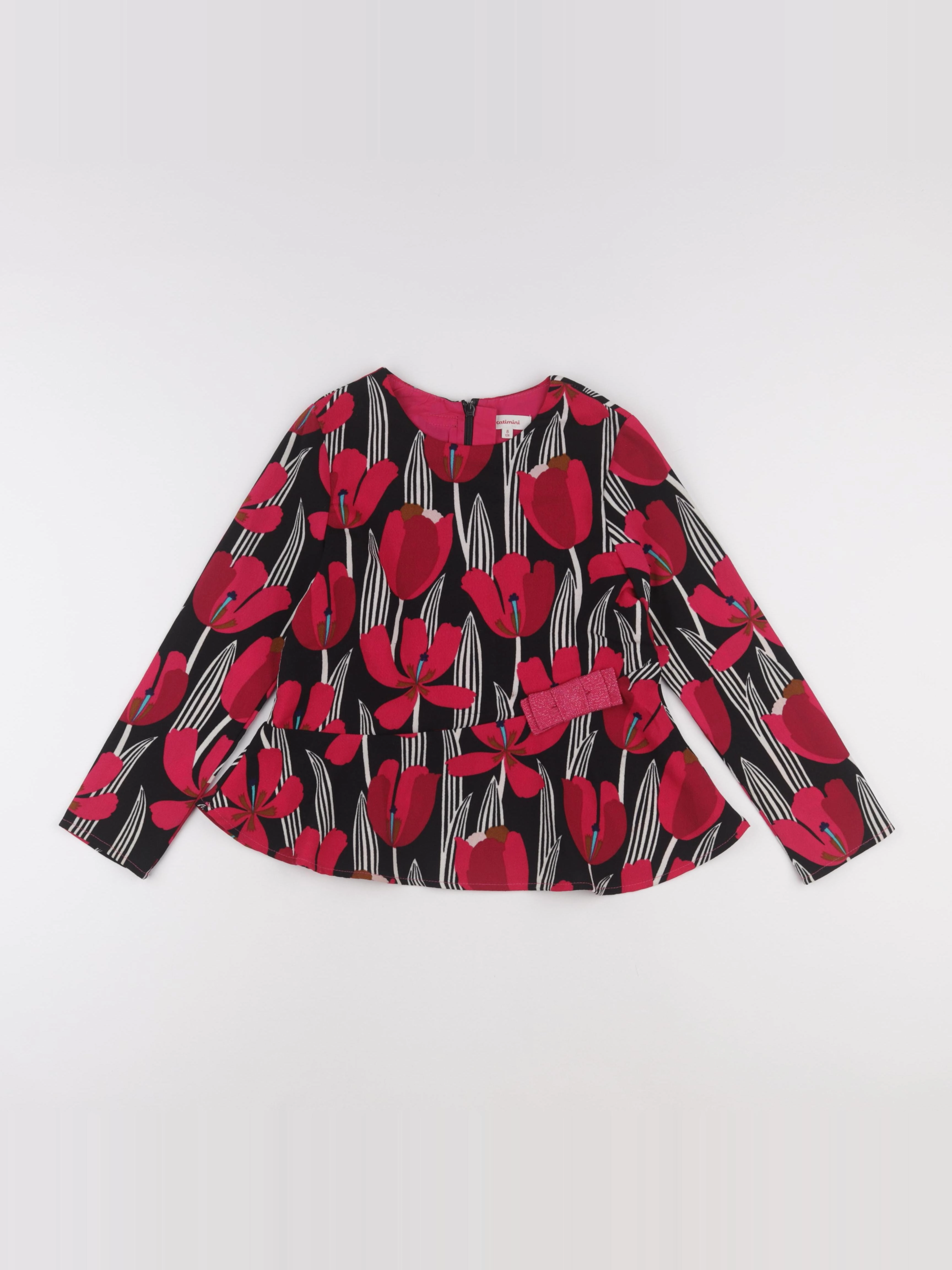Catimini - blouse multicolore - 8 ans