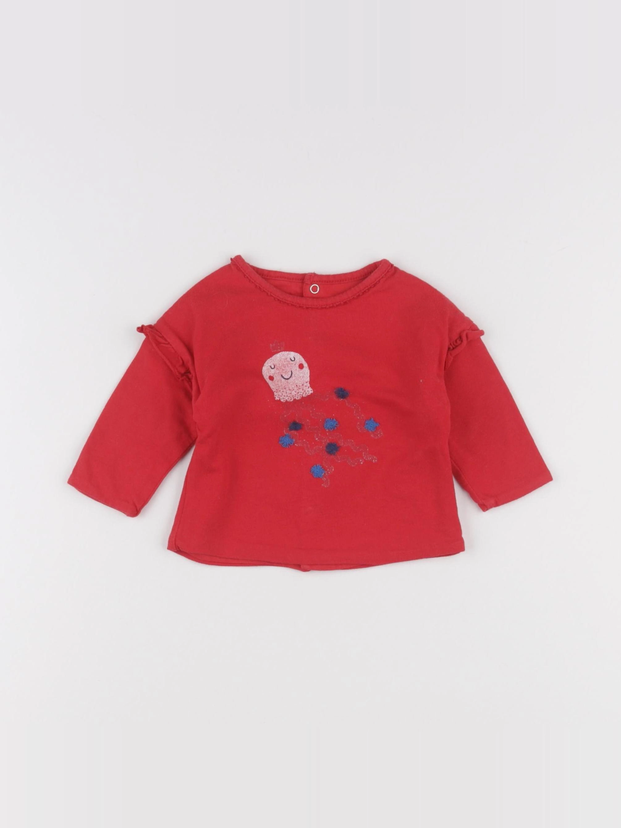 Catimini - sweat rouge - 3 mois
