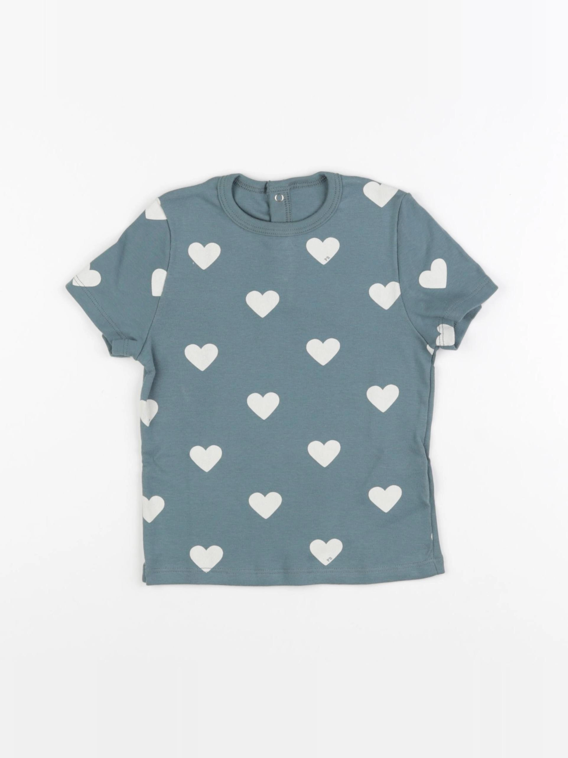 Petit Bateau - tee-shirt bleu - 18 mois