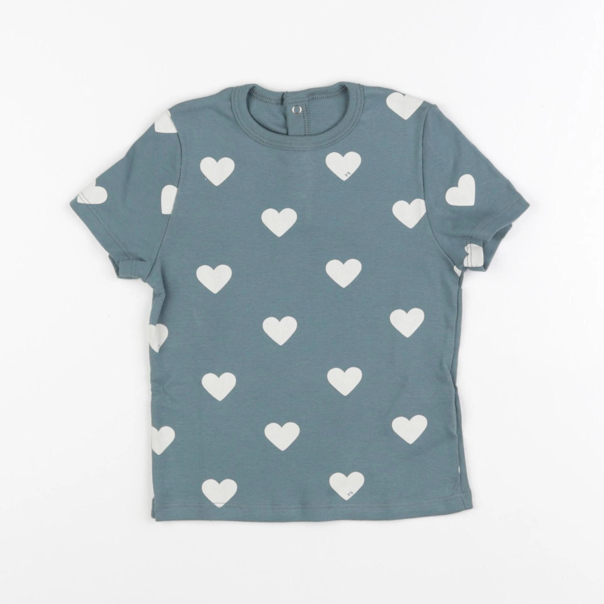 Petit Bateau - tee-shirt bleu - 18 mois
