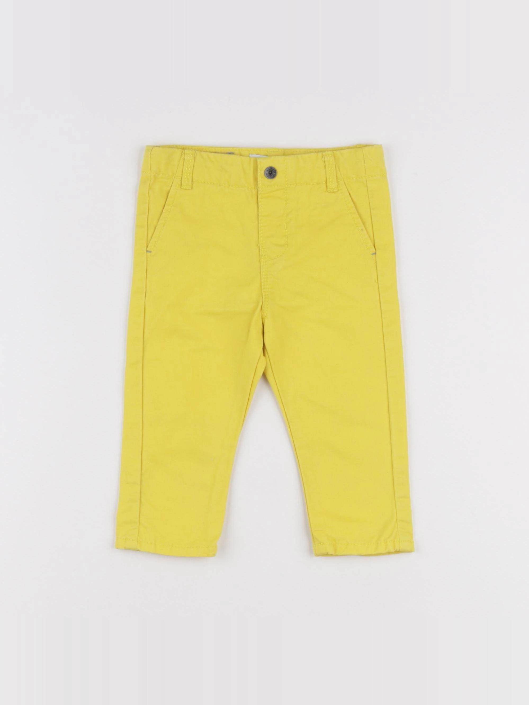 Obaïbi - pantalon jaune - 12 mois