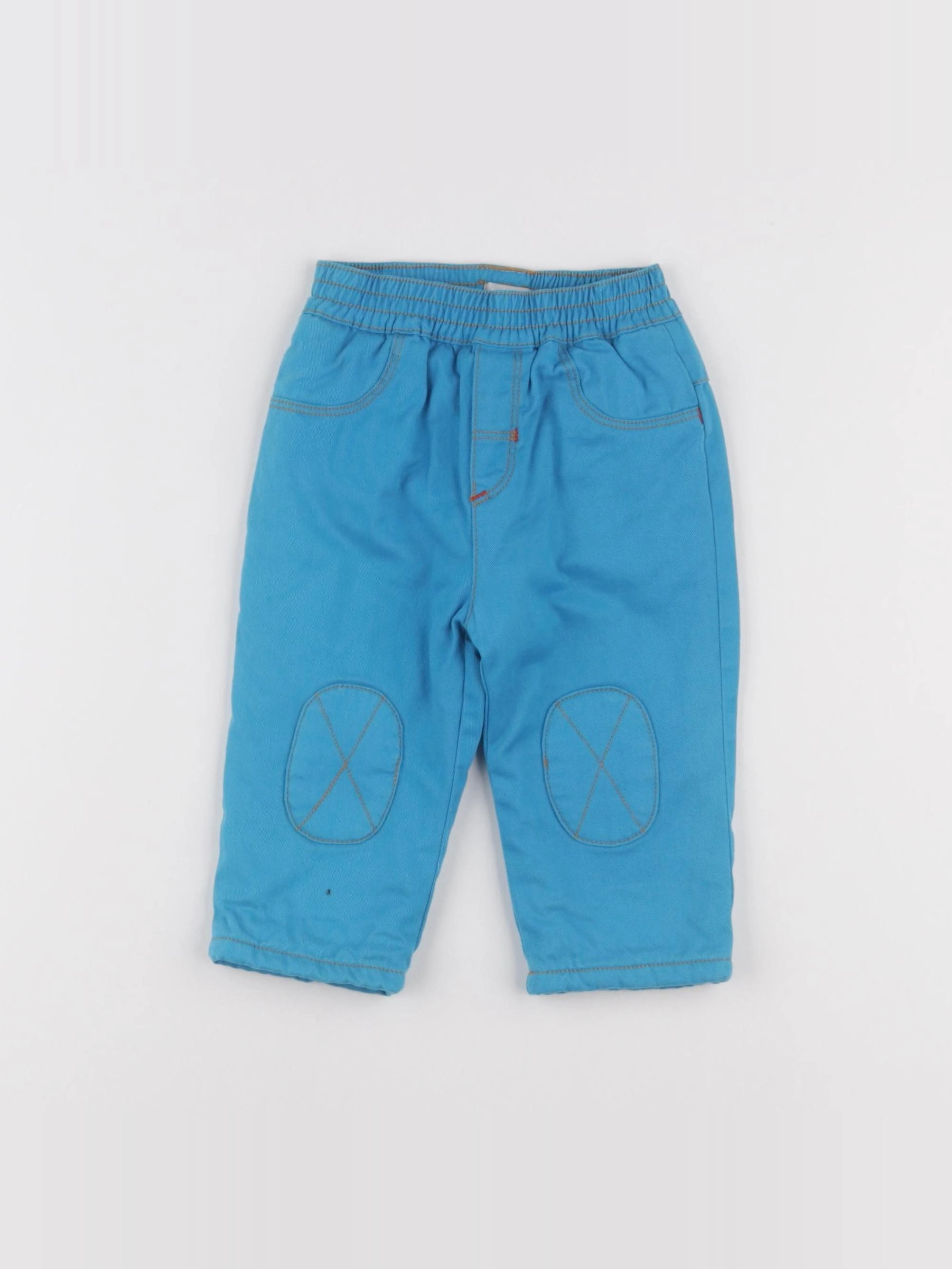 Catimini - pantalon doublé bleu - 12 mois
