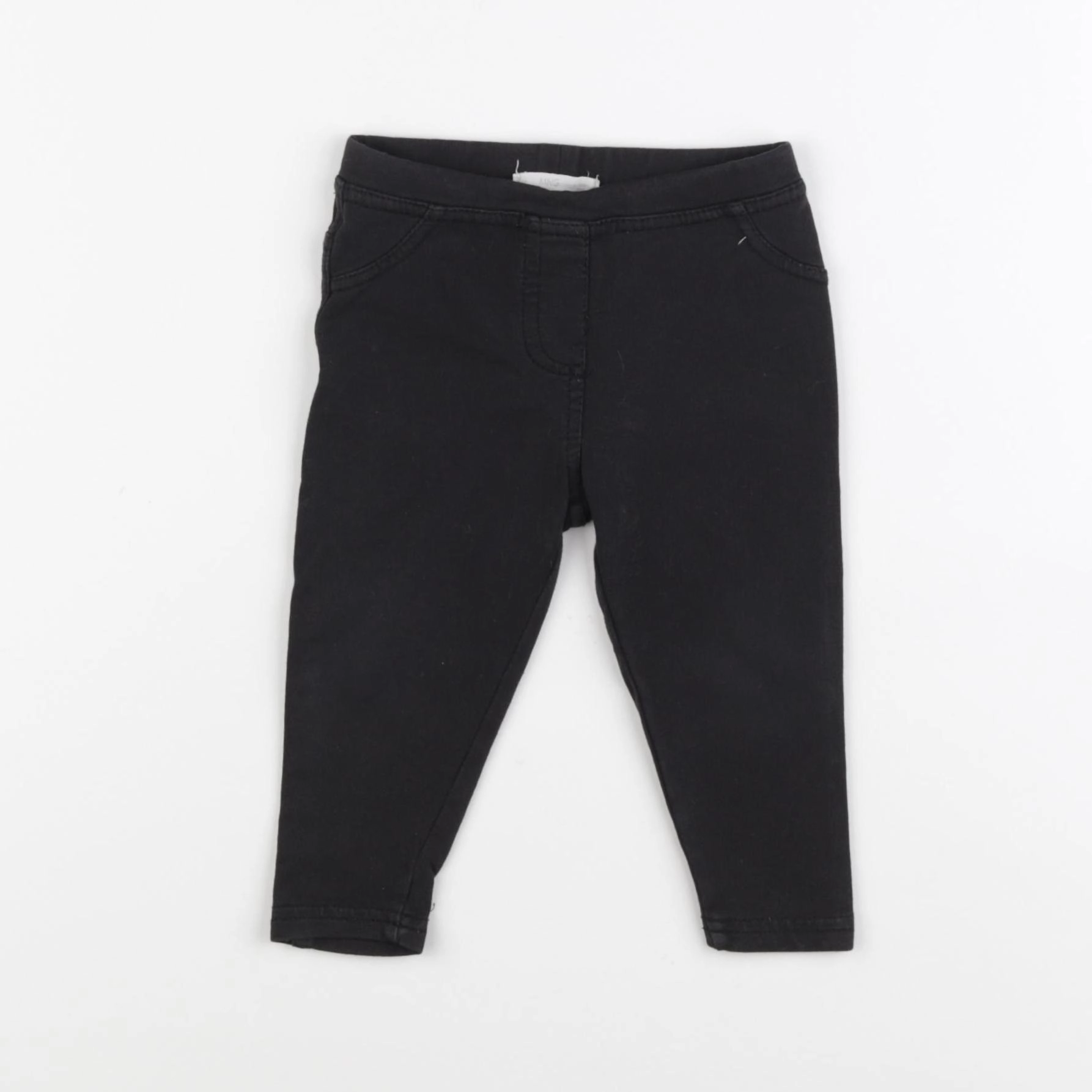 Mango - jegging noir - 9/12 mois