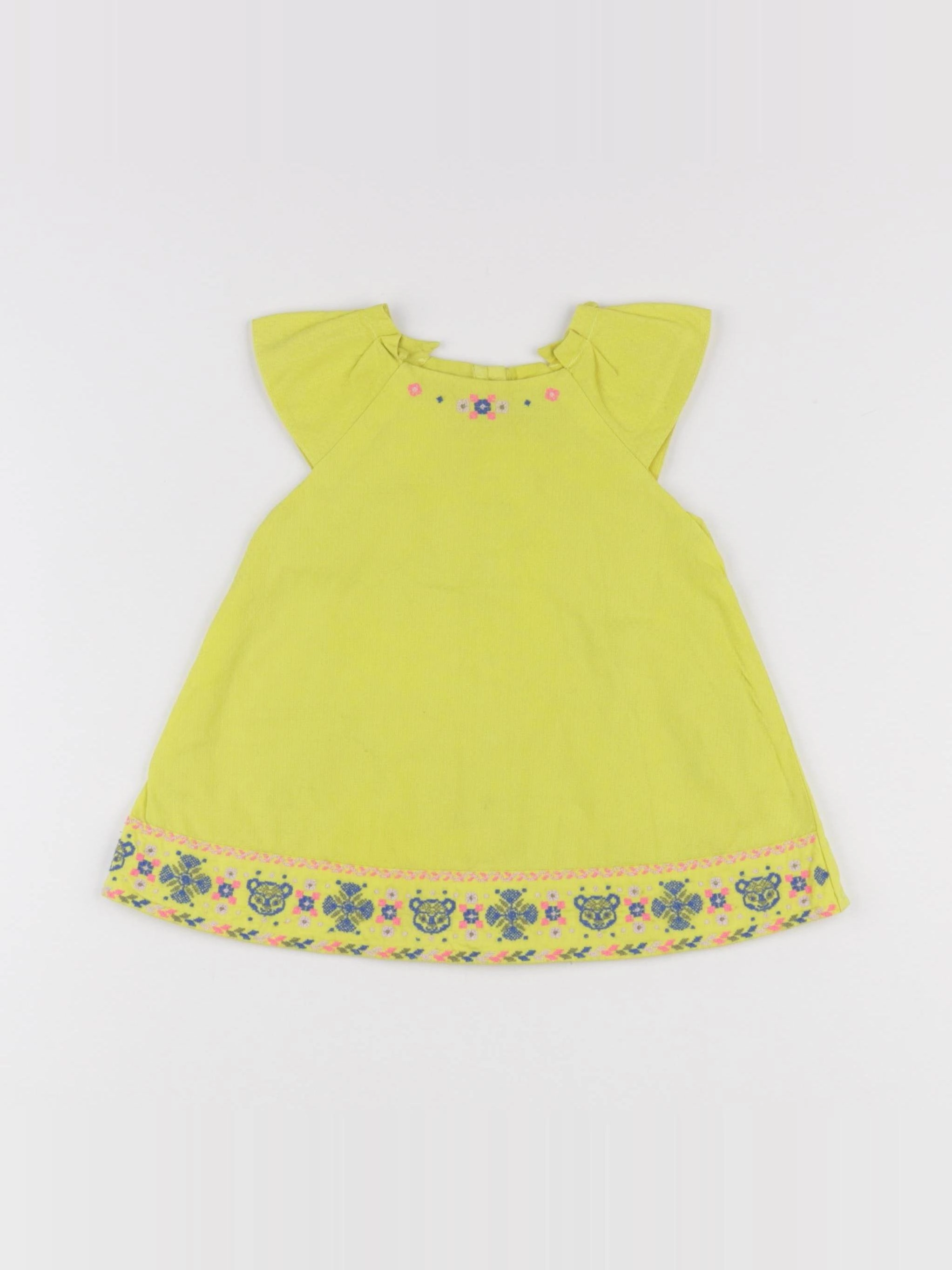 Sergent Major - robe jaune - 6 mois