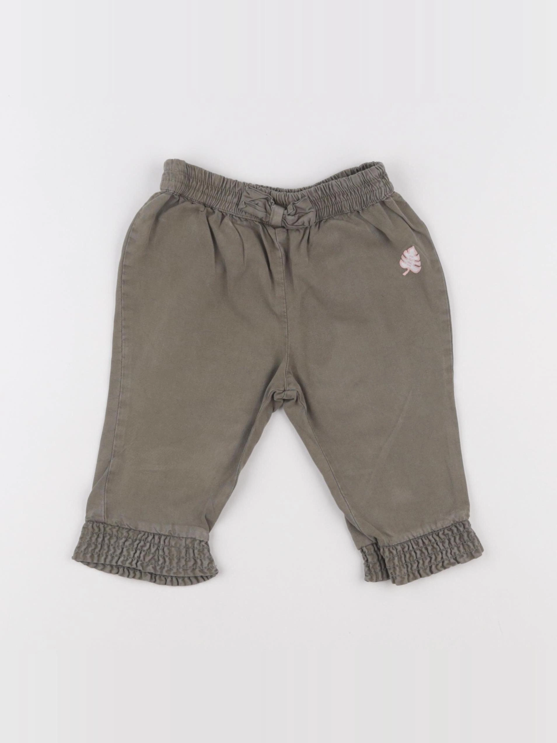 IKKS - pantalon vert - 6 mois