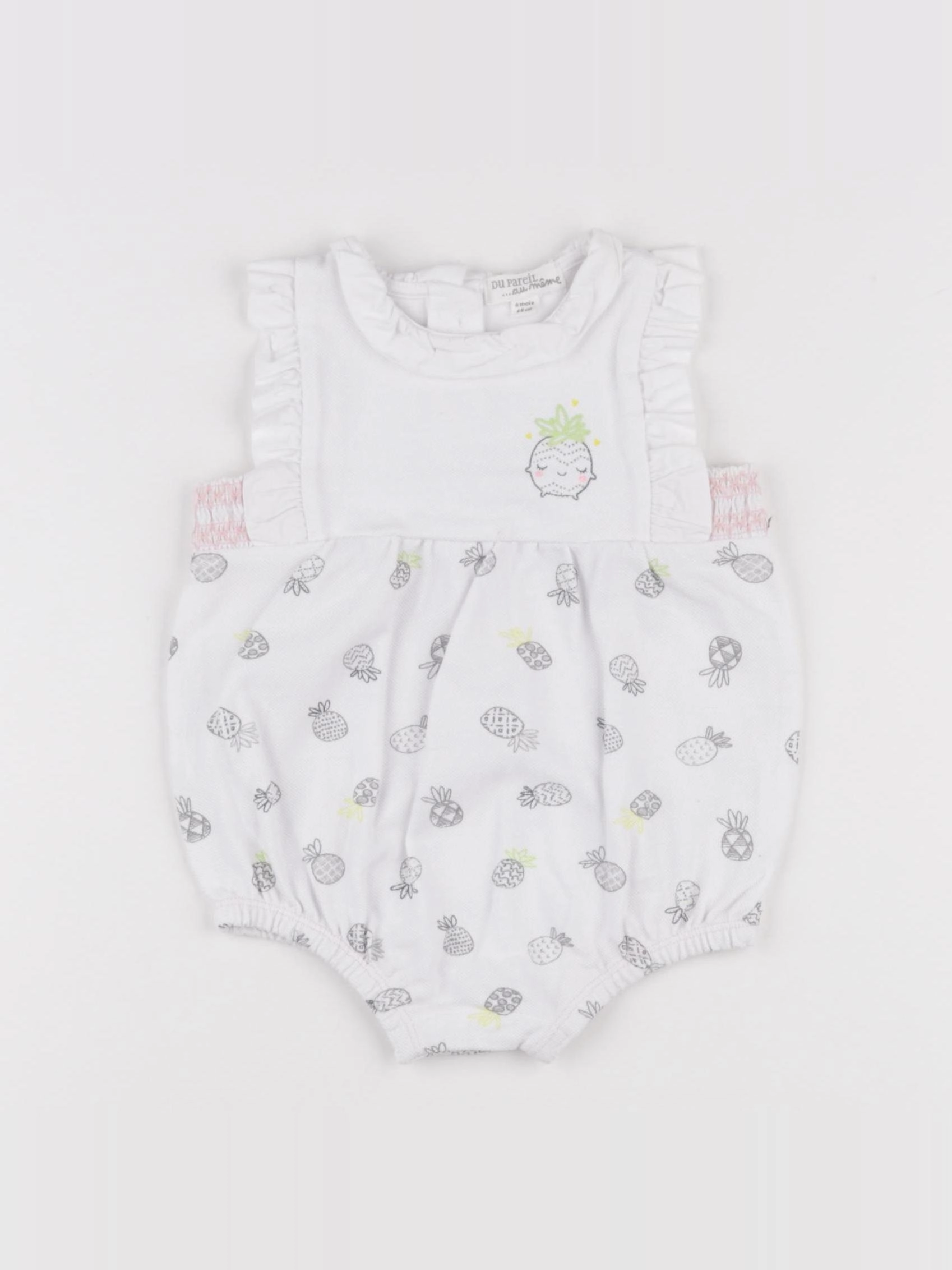 DPAM - combinaison blanc, gris - 6 mois