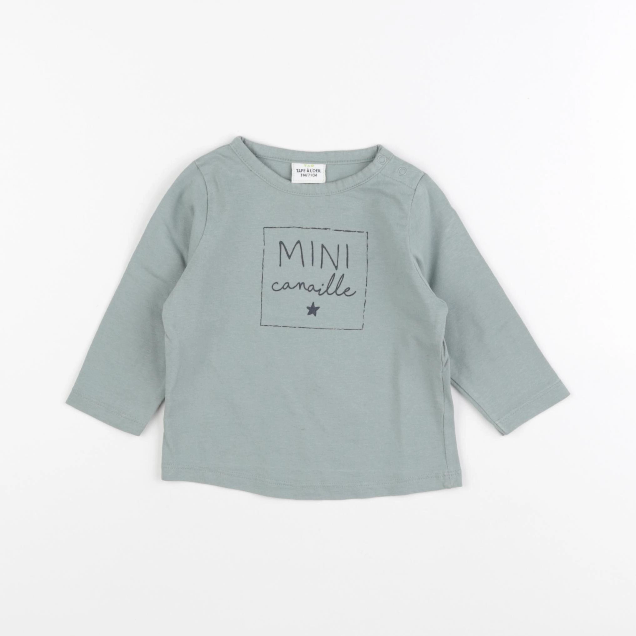 Tape à l'oeil - tee-shirt vert - 9 mois
