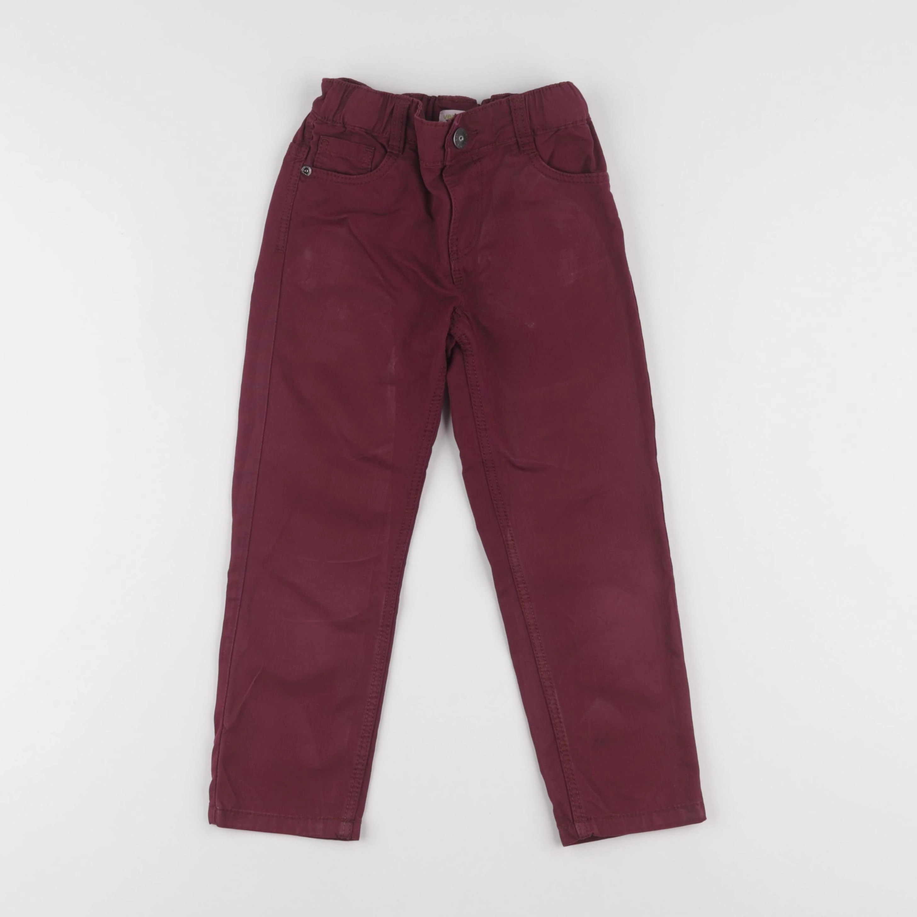 Vertbaudet - pantalon rouge - 5 ans