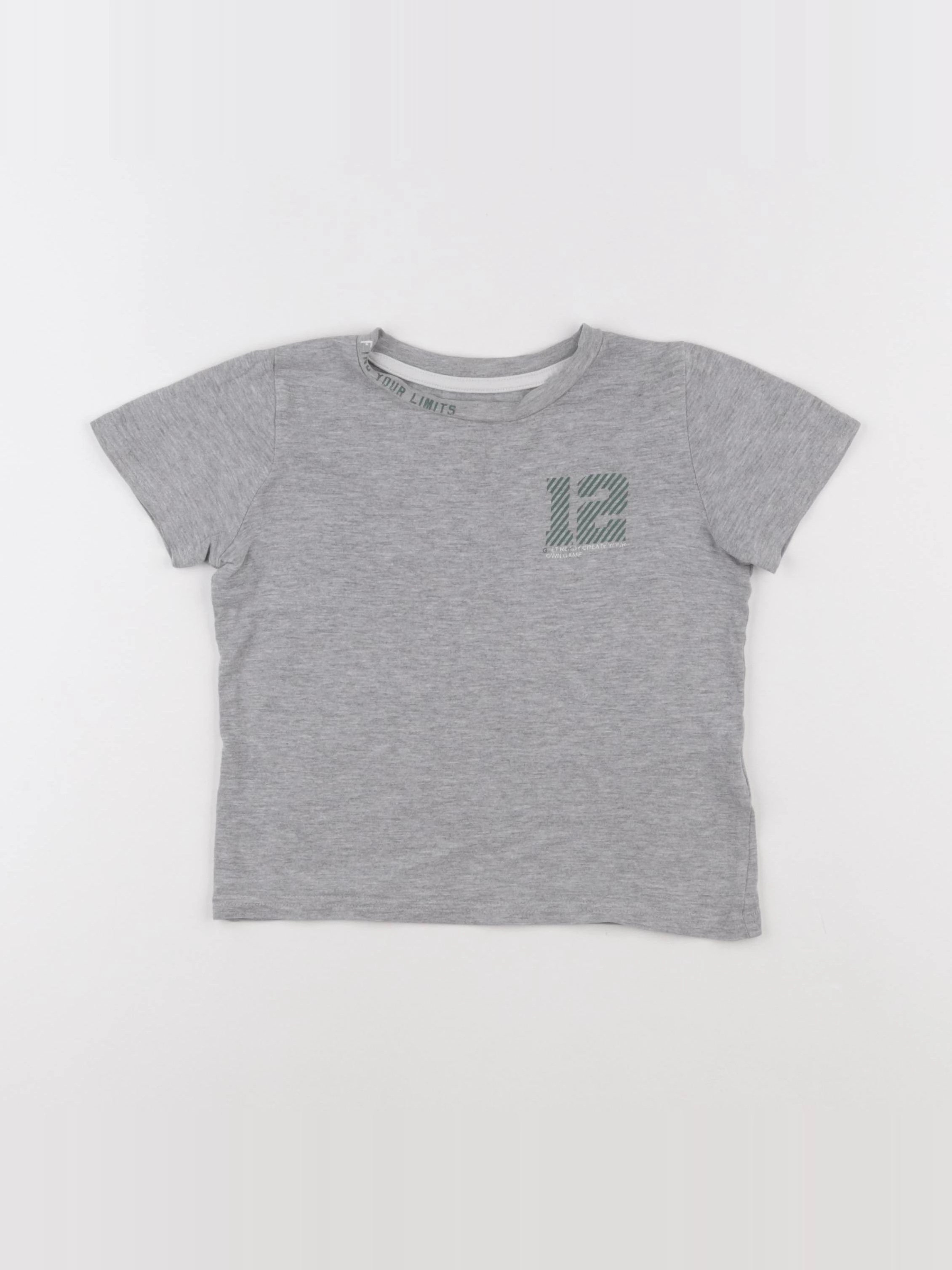 Vertbaudet - tee-shirt gris - 4 ans