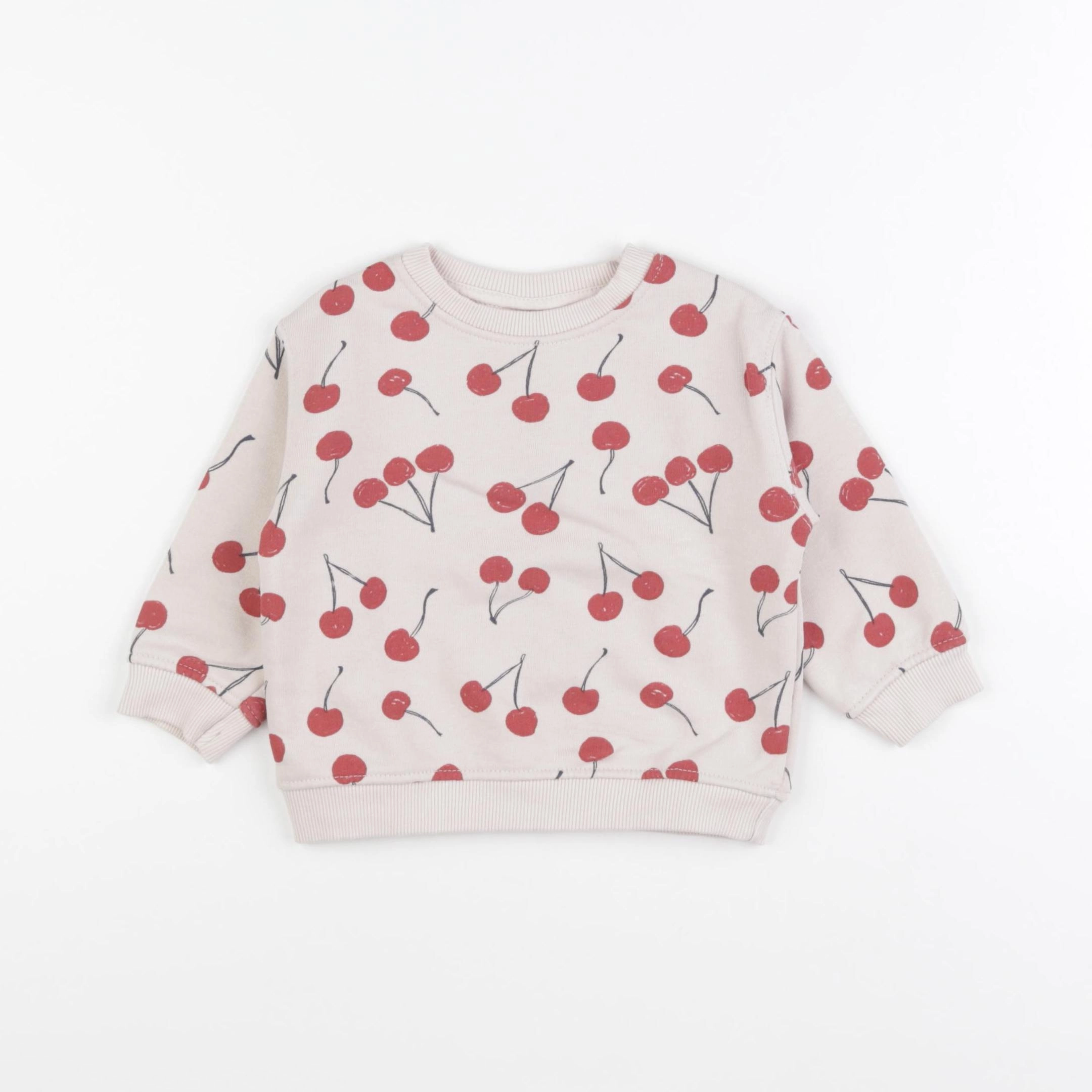 Zara - sweat rose - 6/9 mois