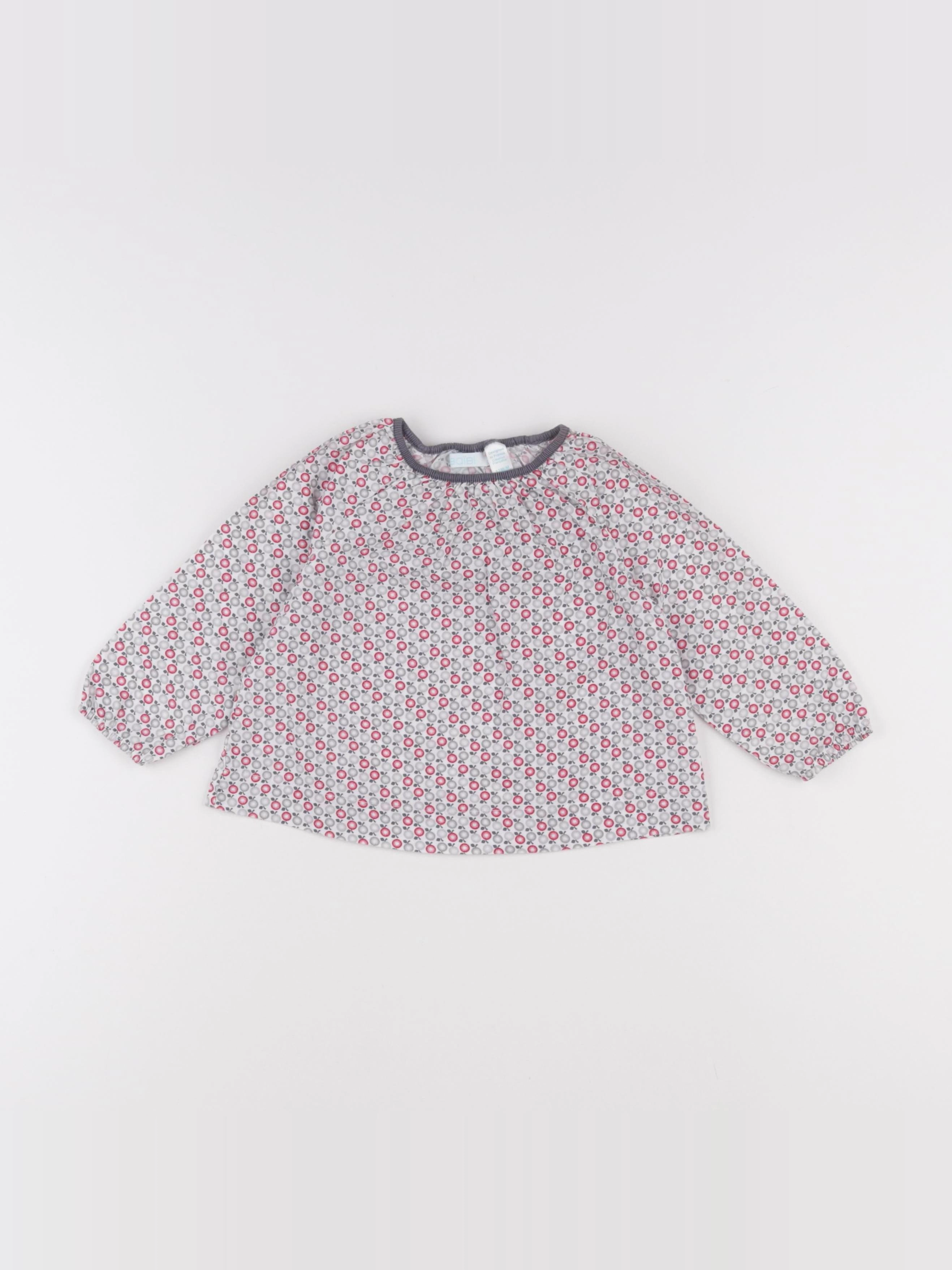 Obaïbi - blouse multicolore - 12 mois