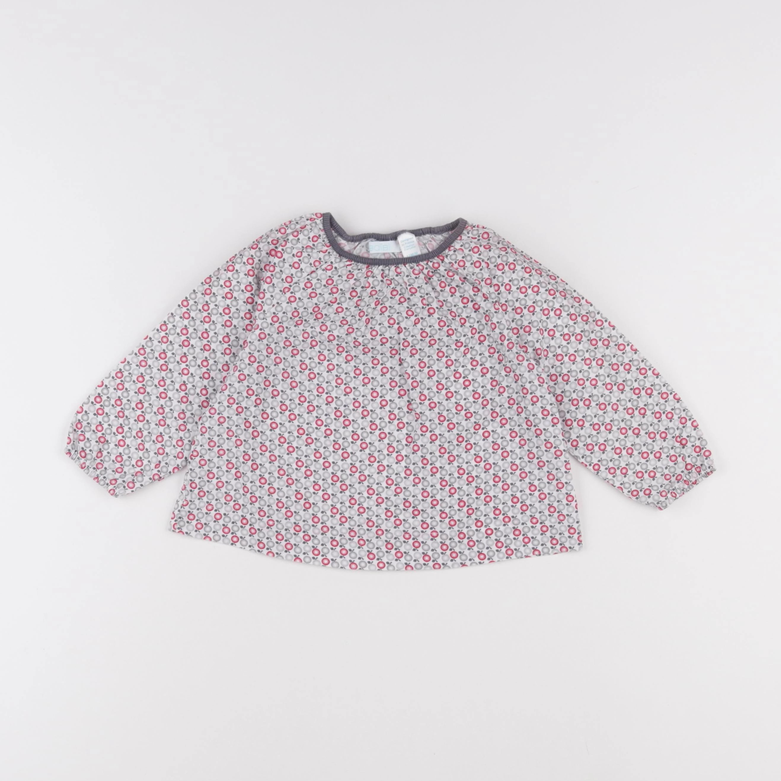 Obaïbi - blouse multicolore - 12 mois
