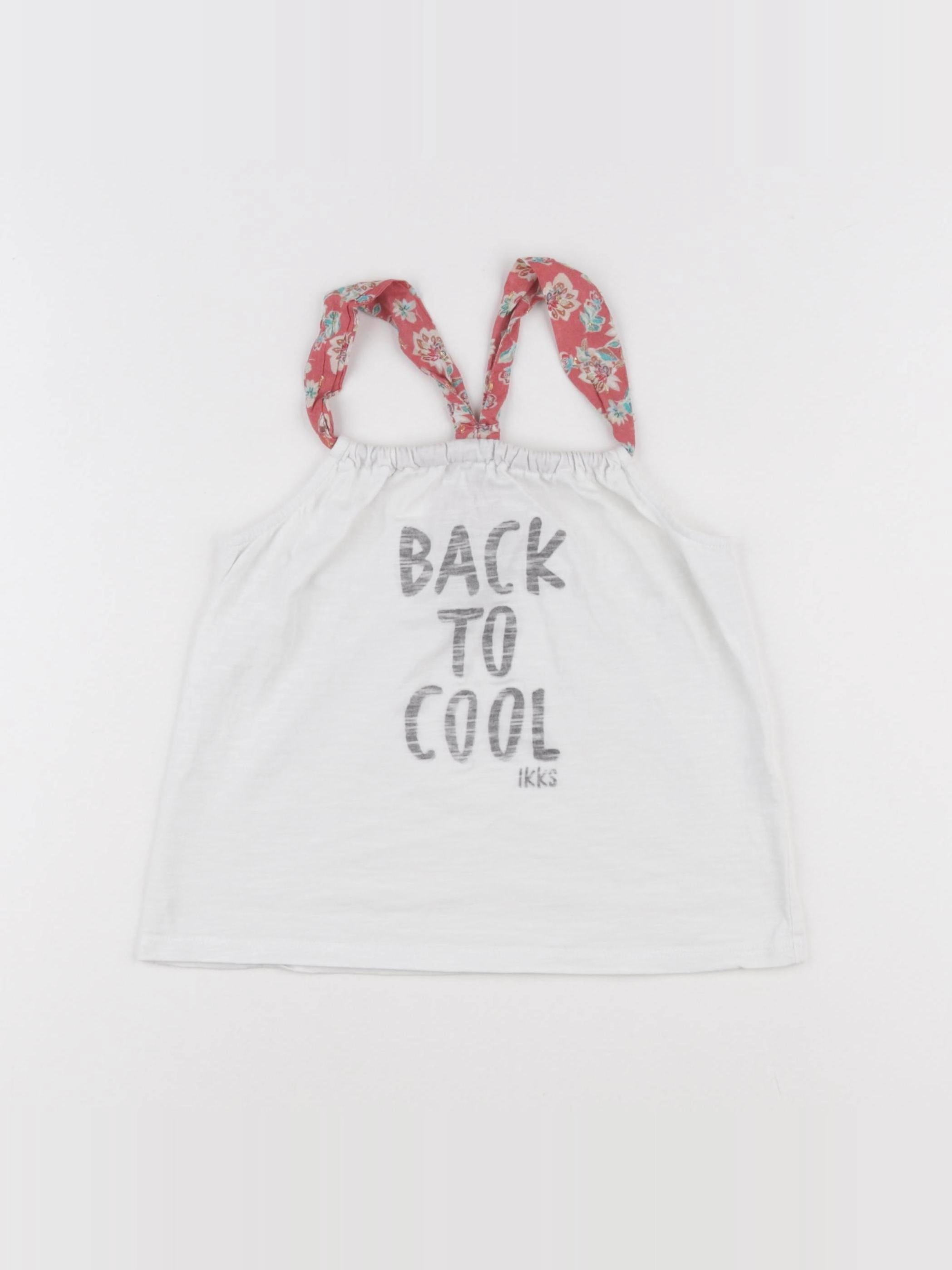 IKKS - débardeur blanc - 8 ans