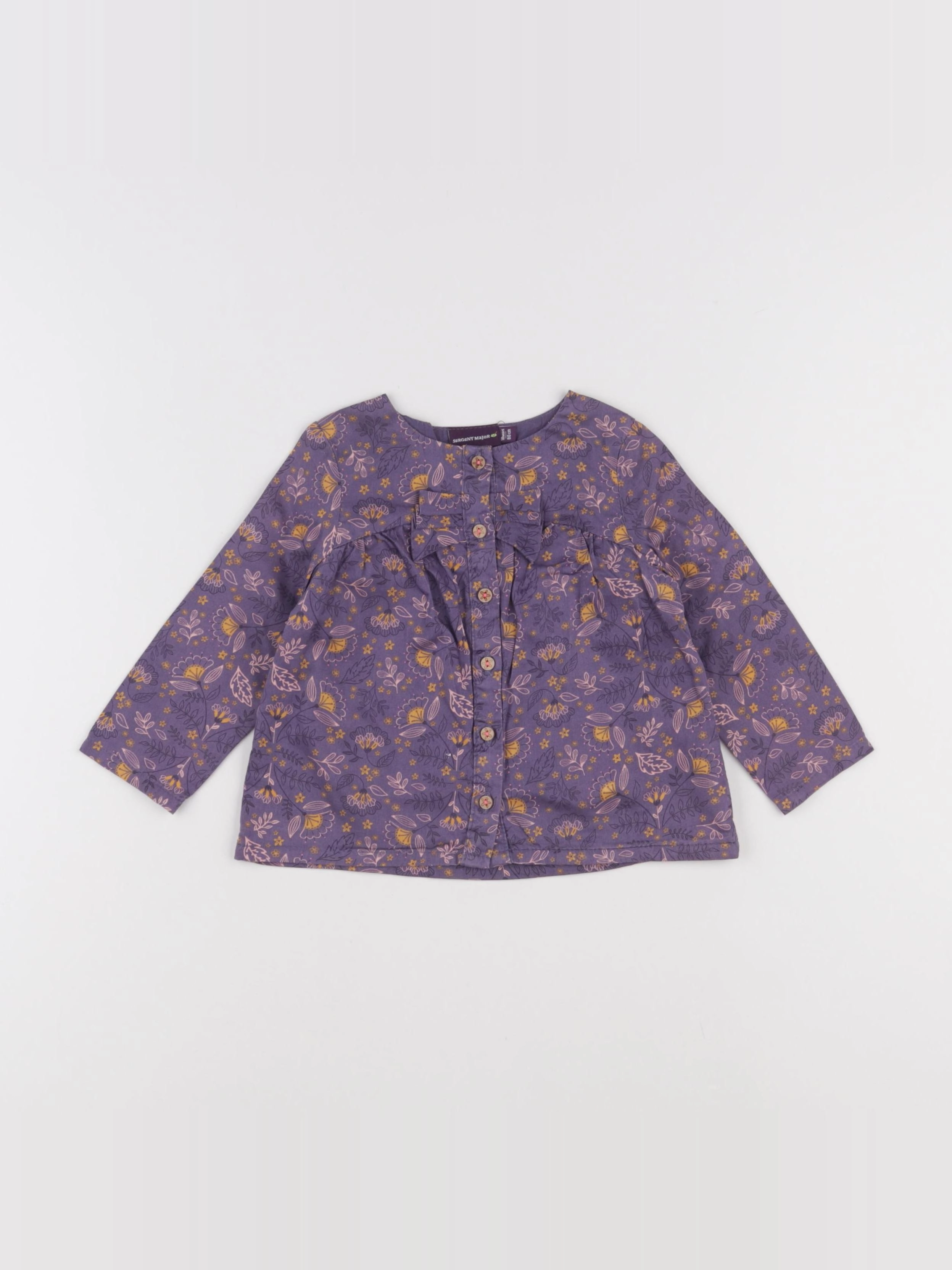 Sergent Major - blouse violet - 18 mois