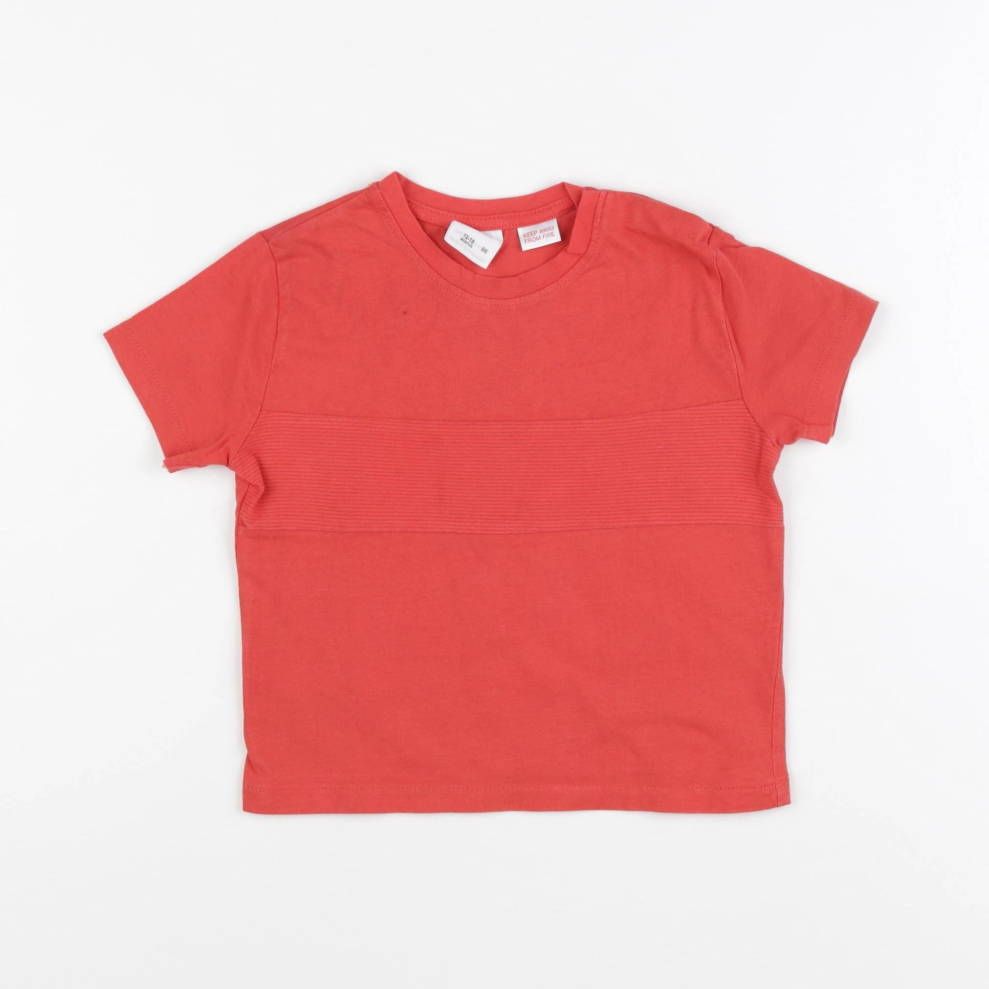 Zara - tee-shirt rouge - 12/18 mois