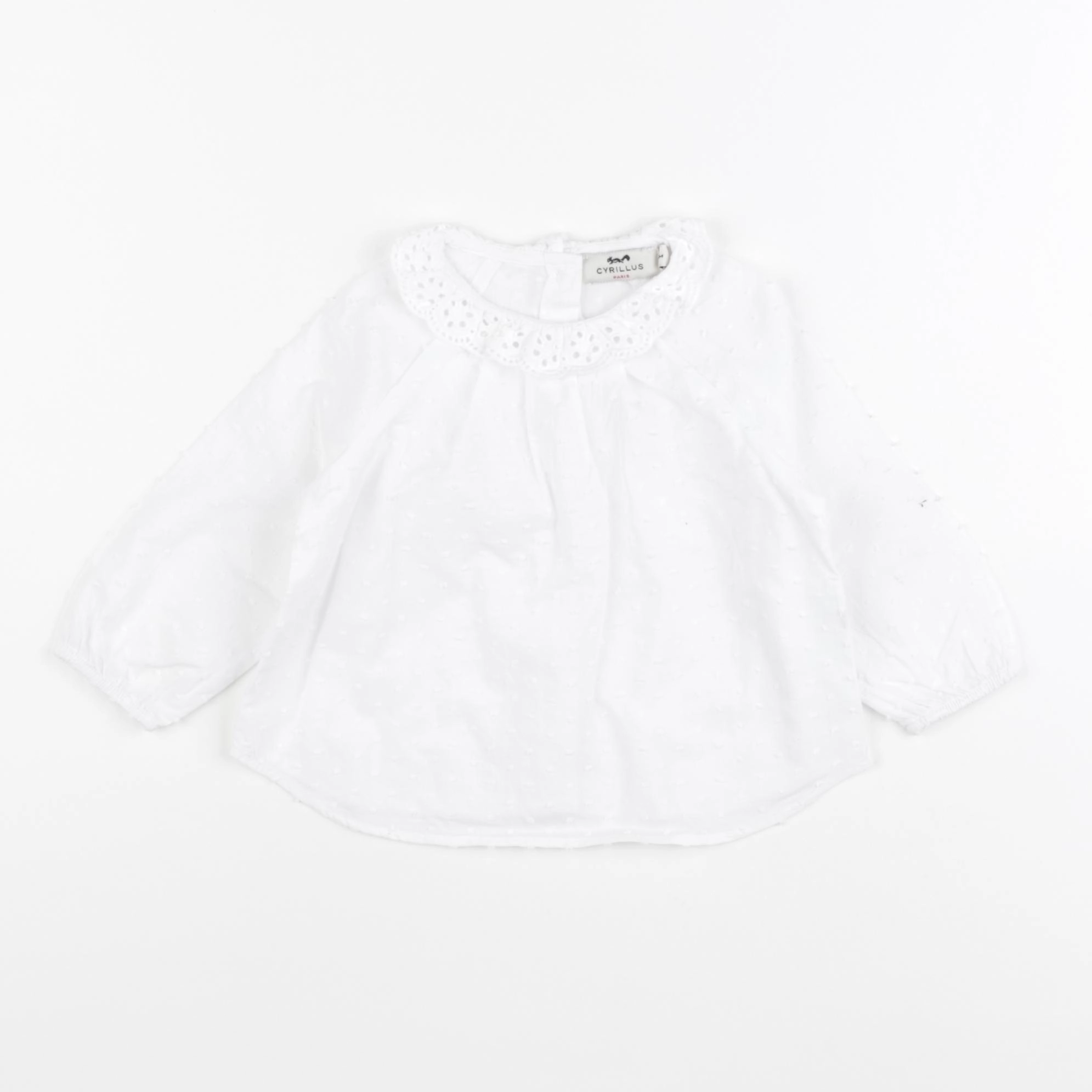 Cyrillus - blouse blanc - 12 mois