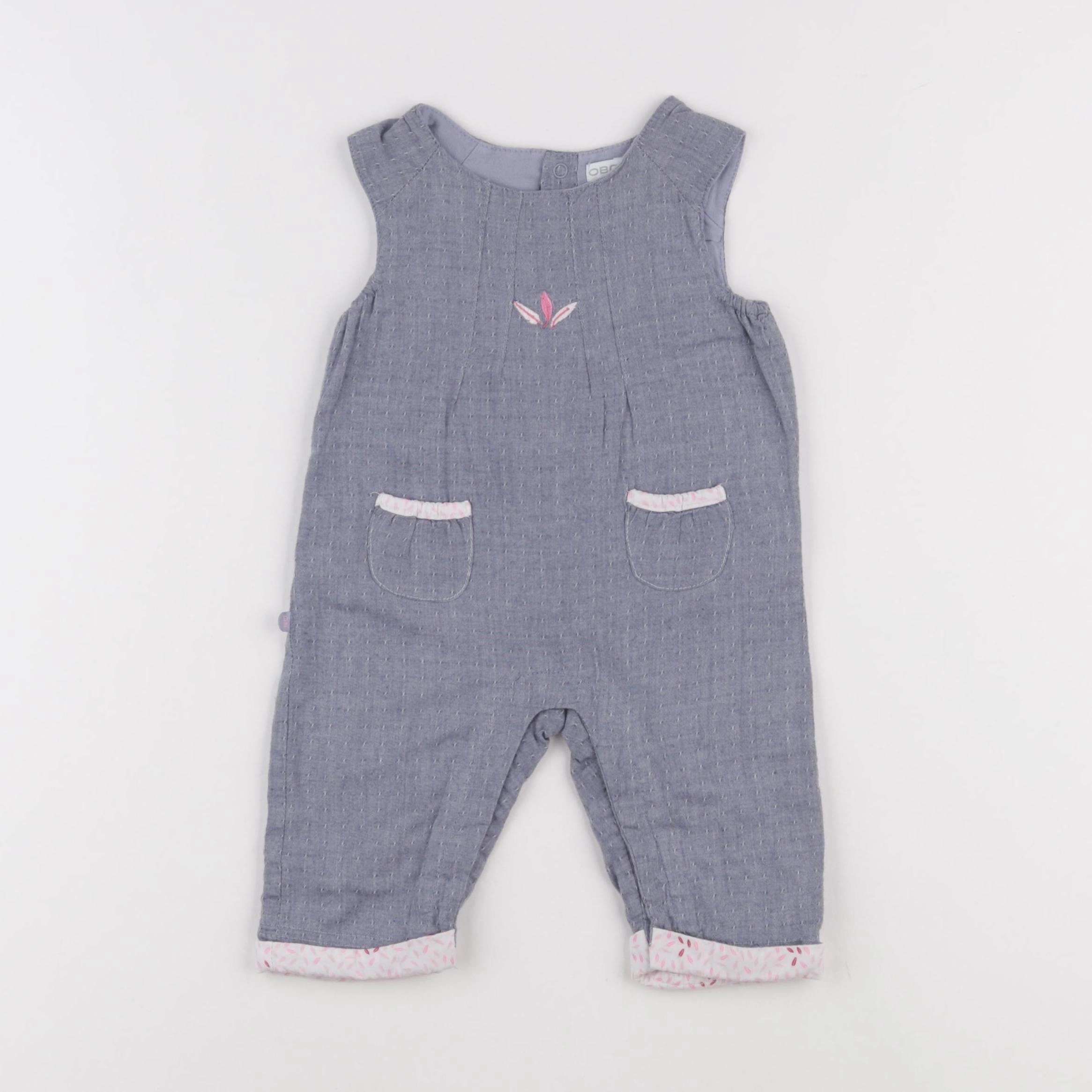 Obaïbi - combinaison bleu - 3 mois