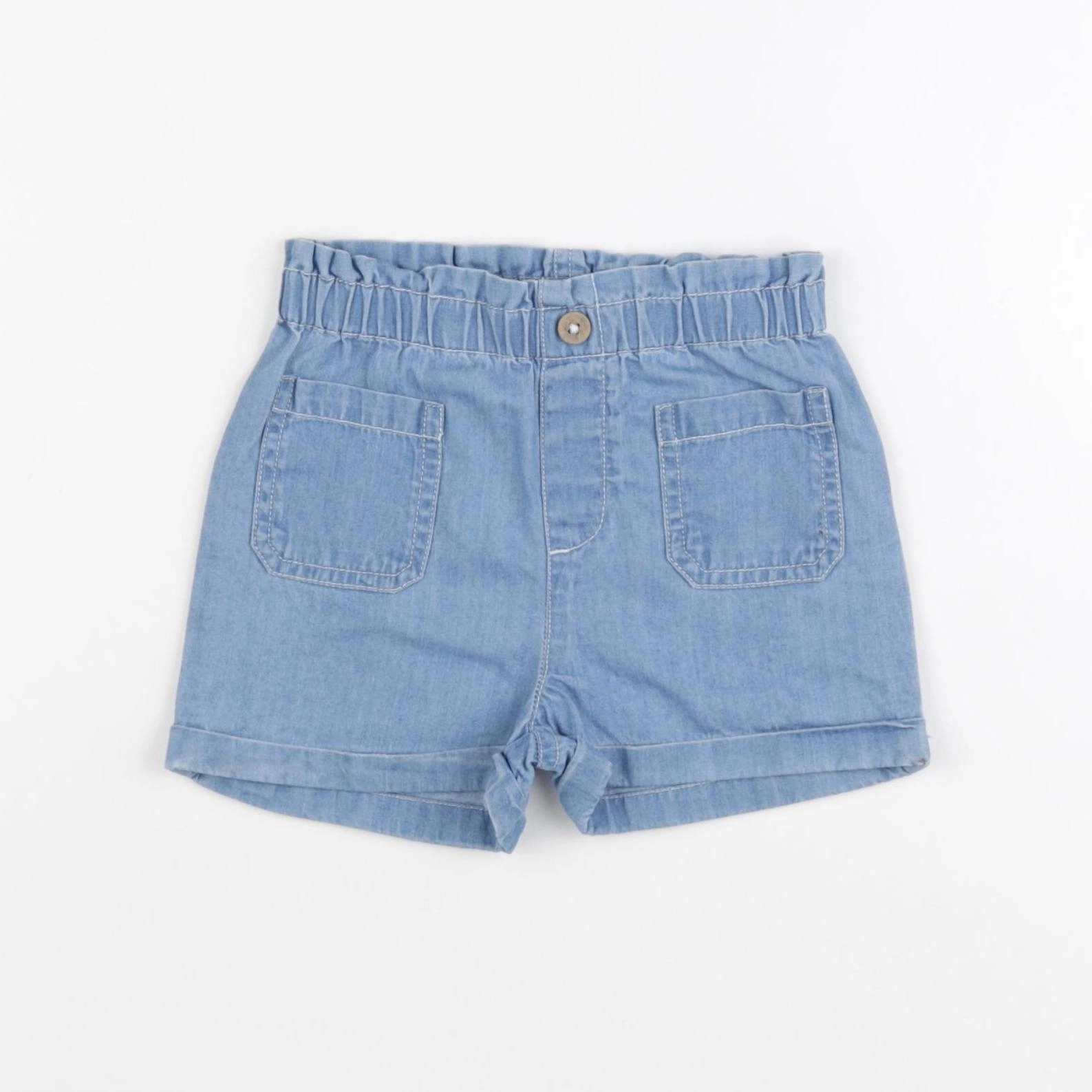 Boutchou - short bleu - 9 mois