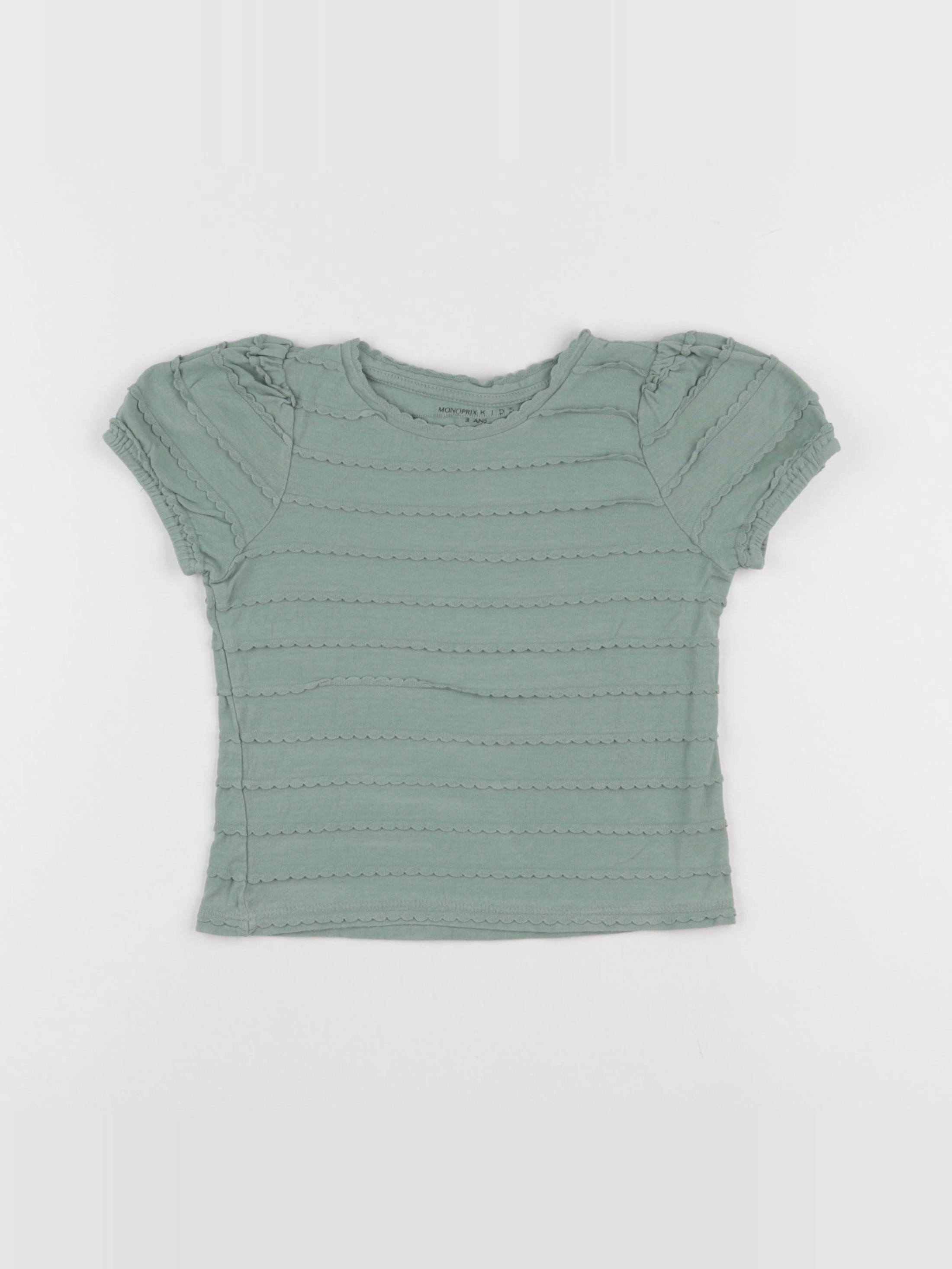 Monoprix - tee-shirt vert - 3 ans