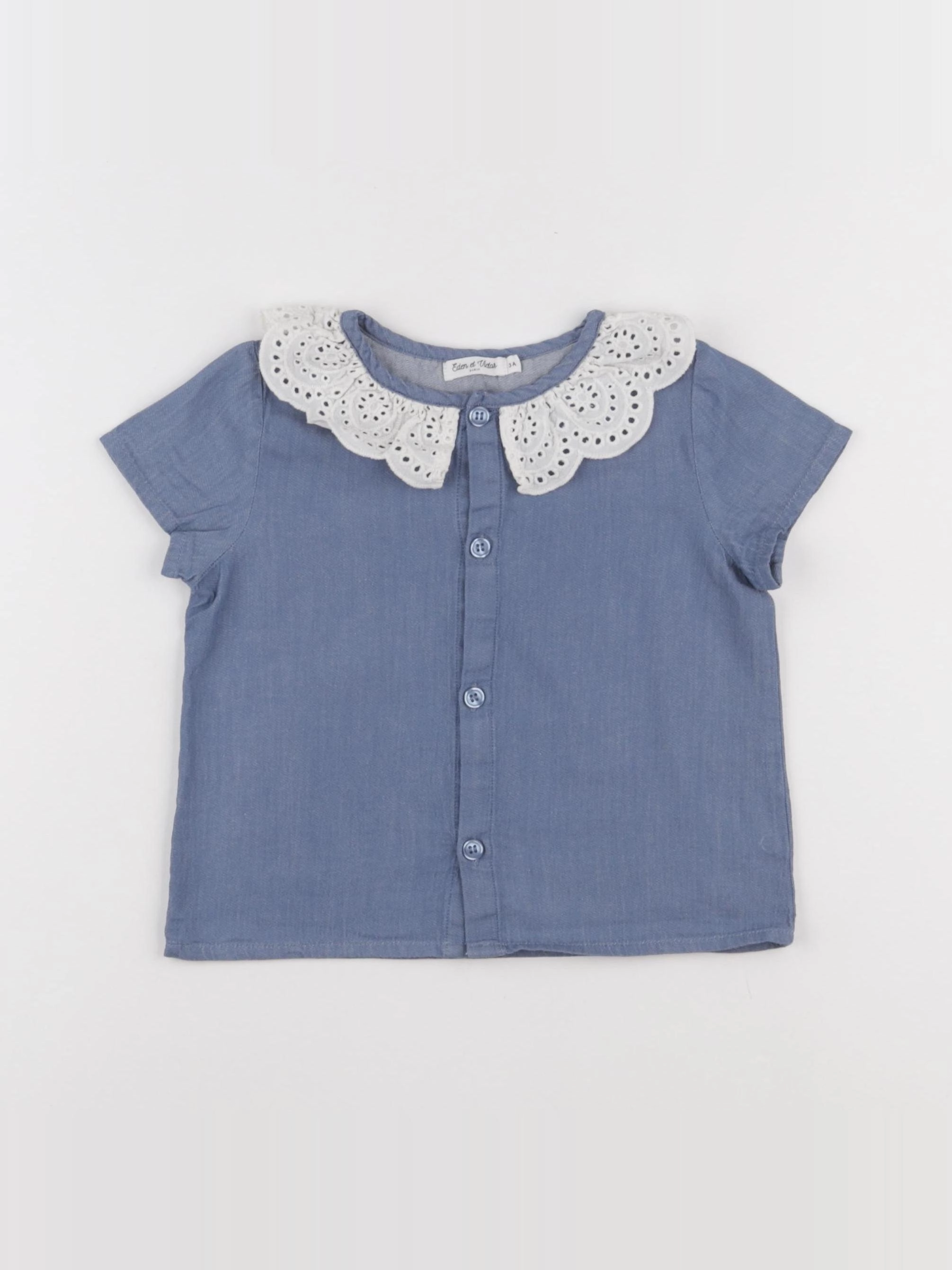 Eden & Victor - blouse bleu - 3 ans