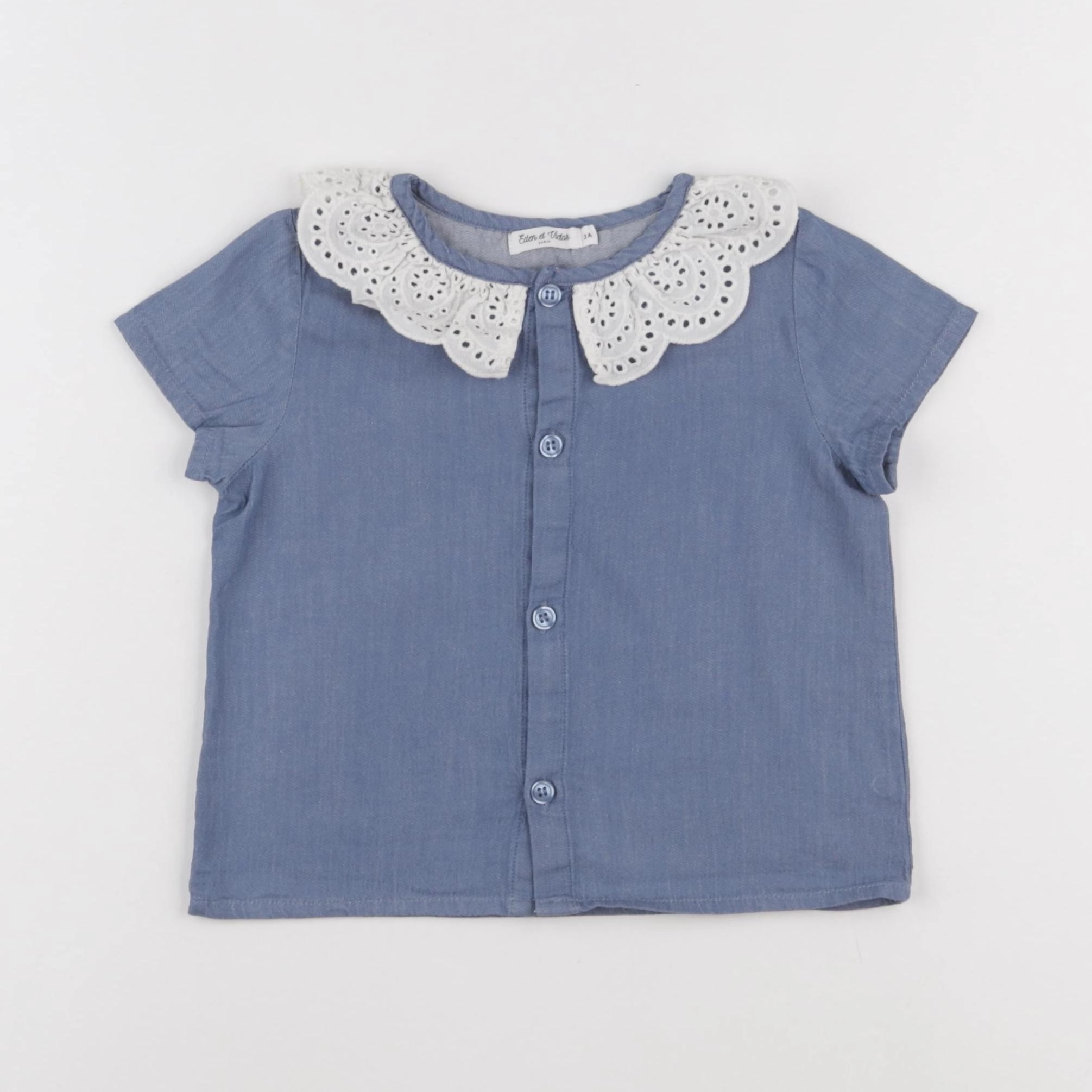Eden & Victor - blouse bleu - 3 ans