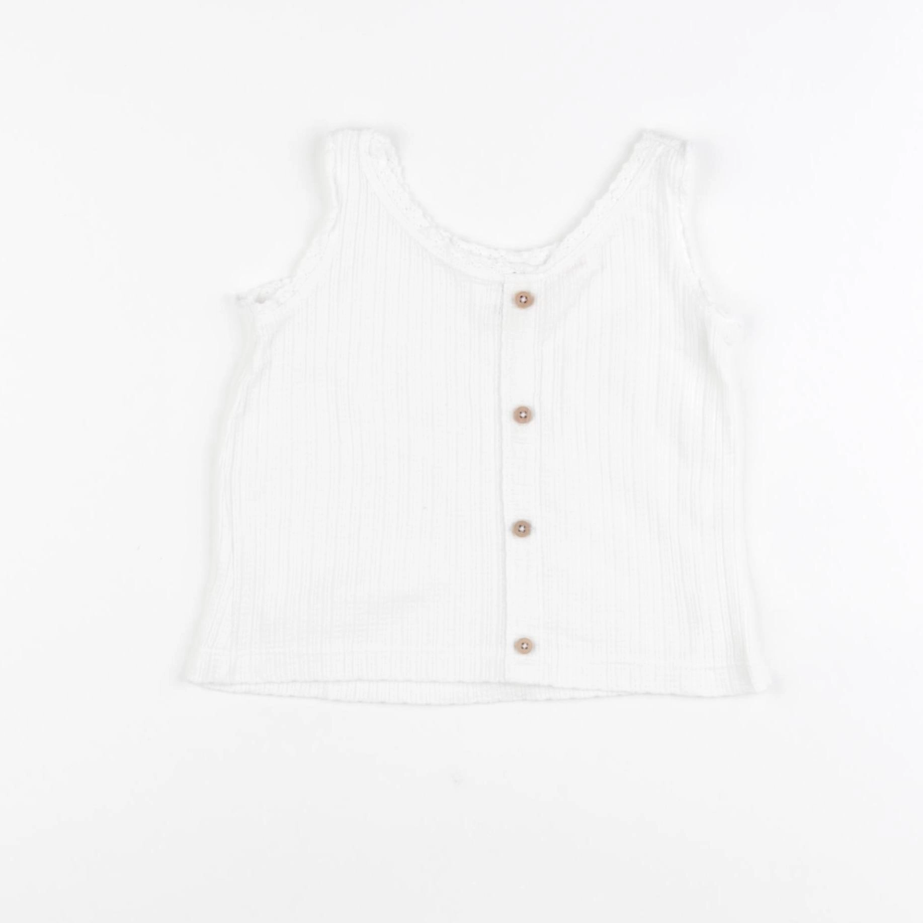 Zara - débardeur blanc - 9/12 mois