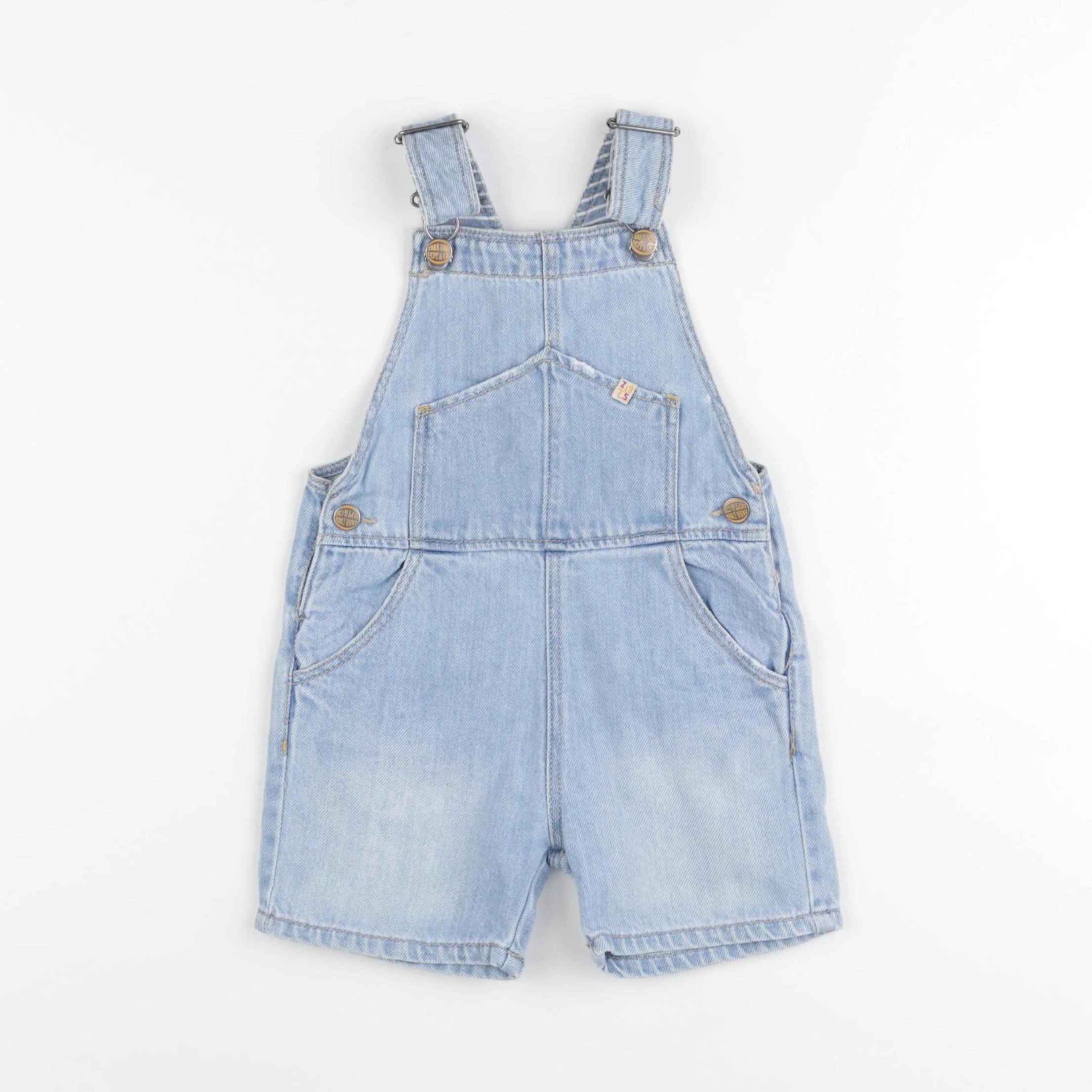 Zara - salopette bleu - 9/12 mois