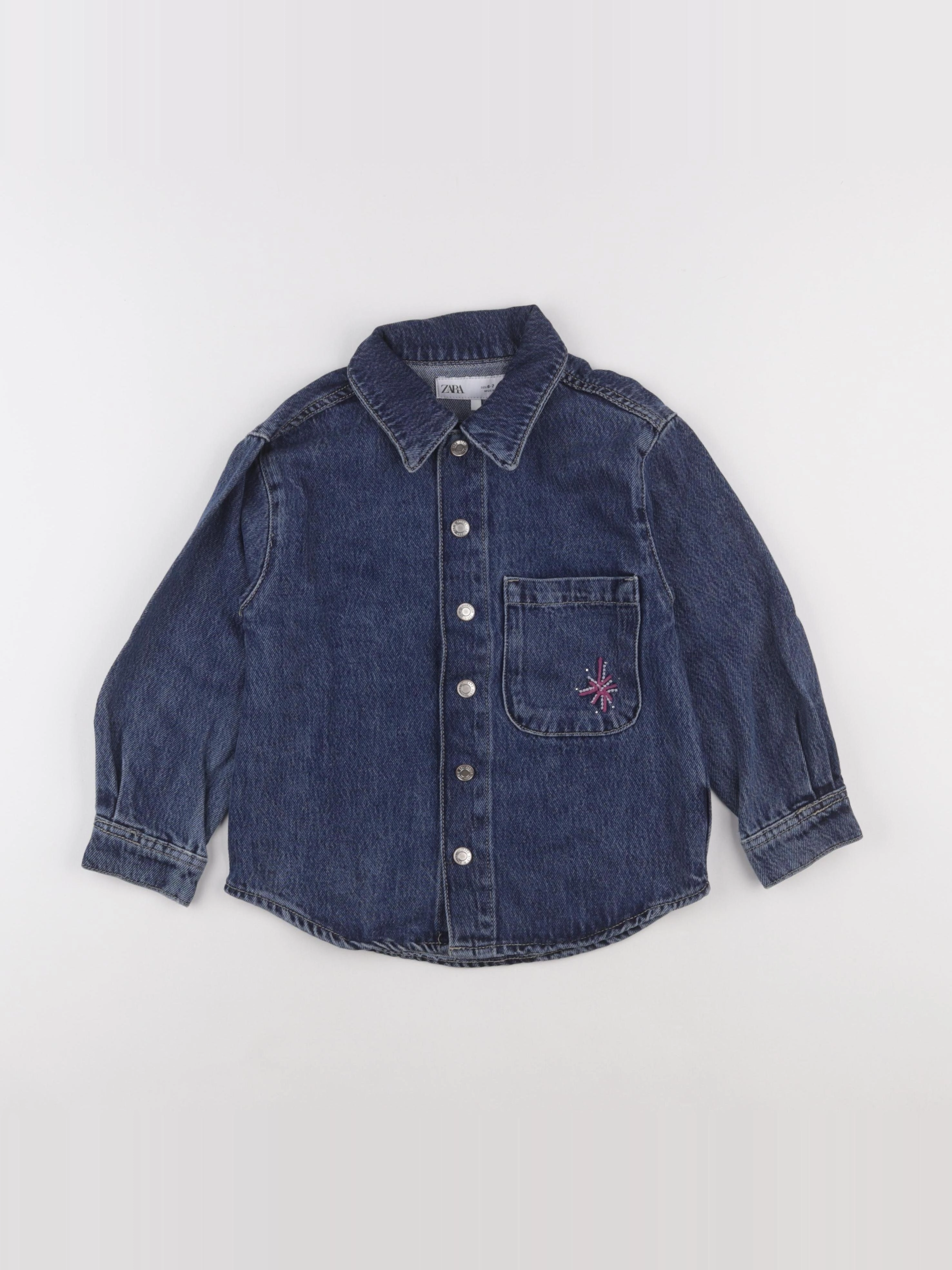 Zara - chemise bleu - 6/7 ans