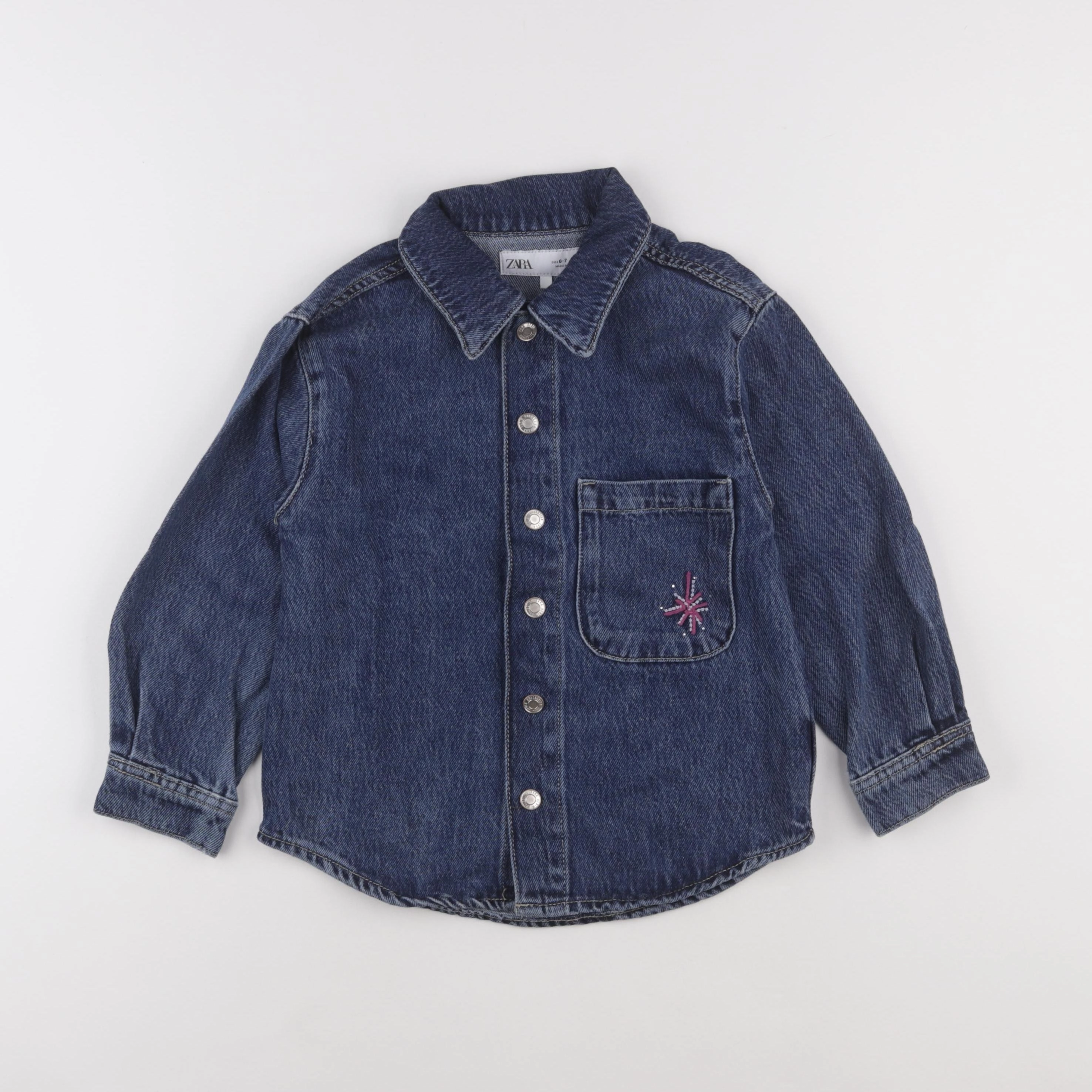 Zara - chemise bleu - 6/7 ans