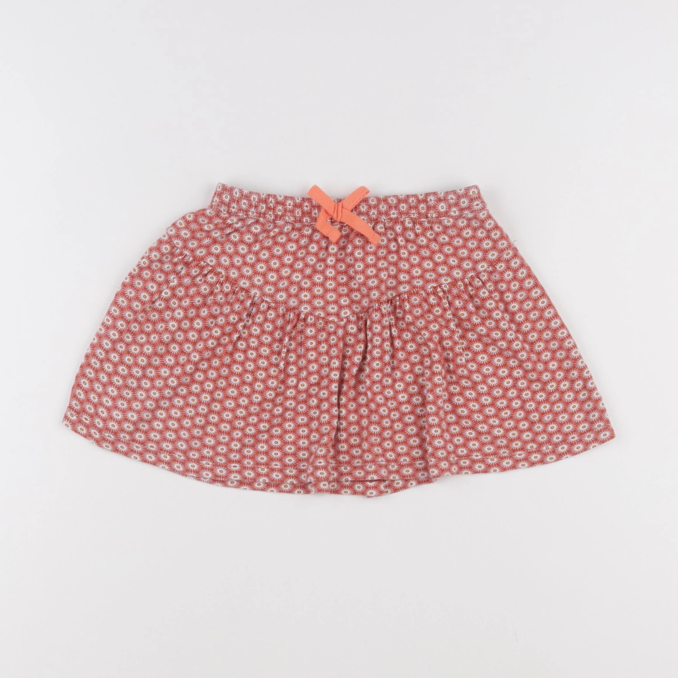 Okaidi - jupe rouge, orange - 5 ans