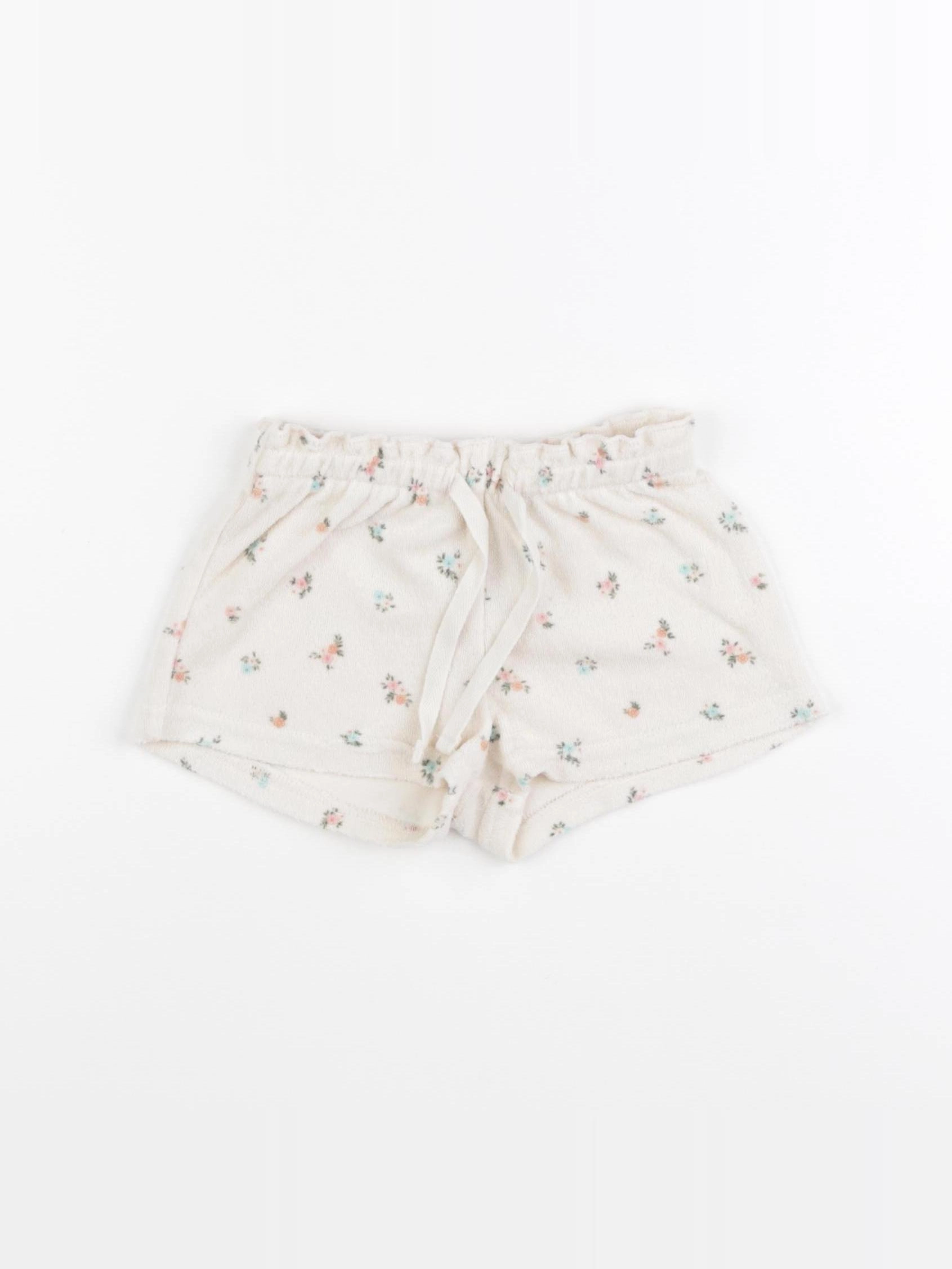 H&M - short beige - 9/12 mois