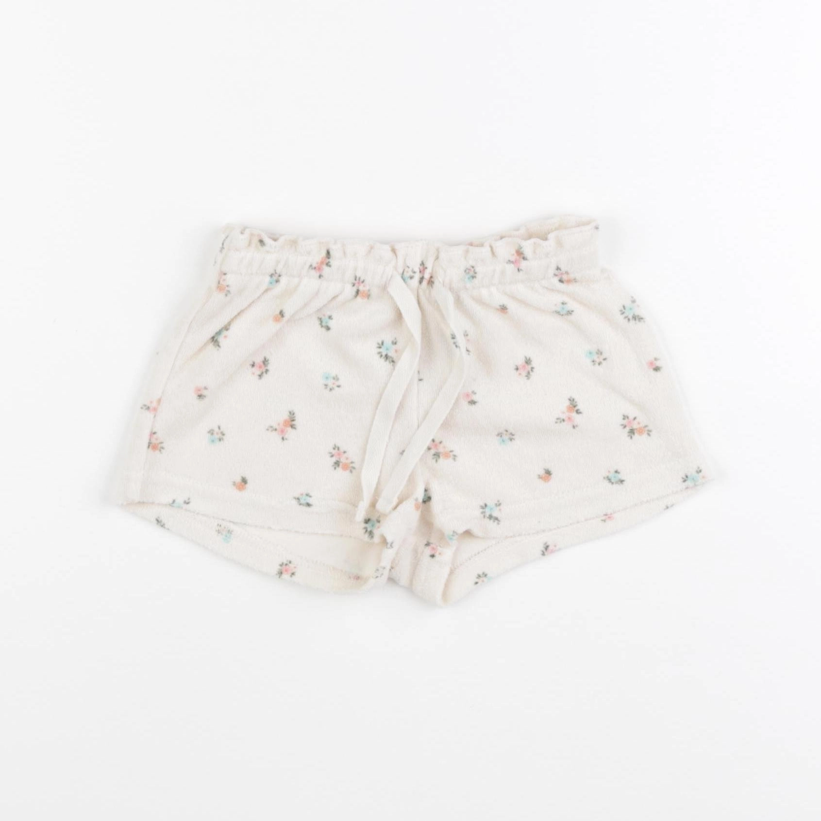 H&M - short beige - 9/12 mois