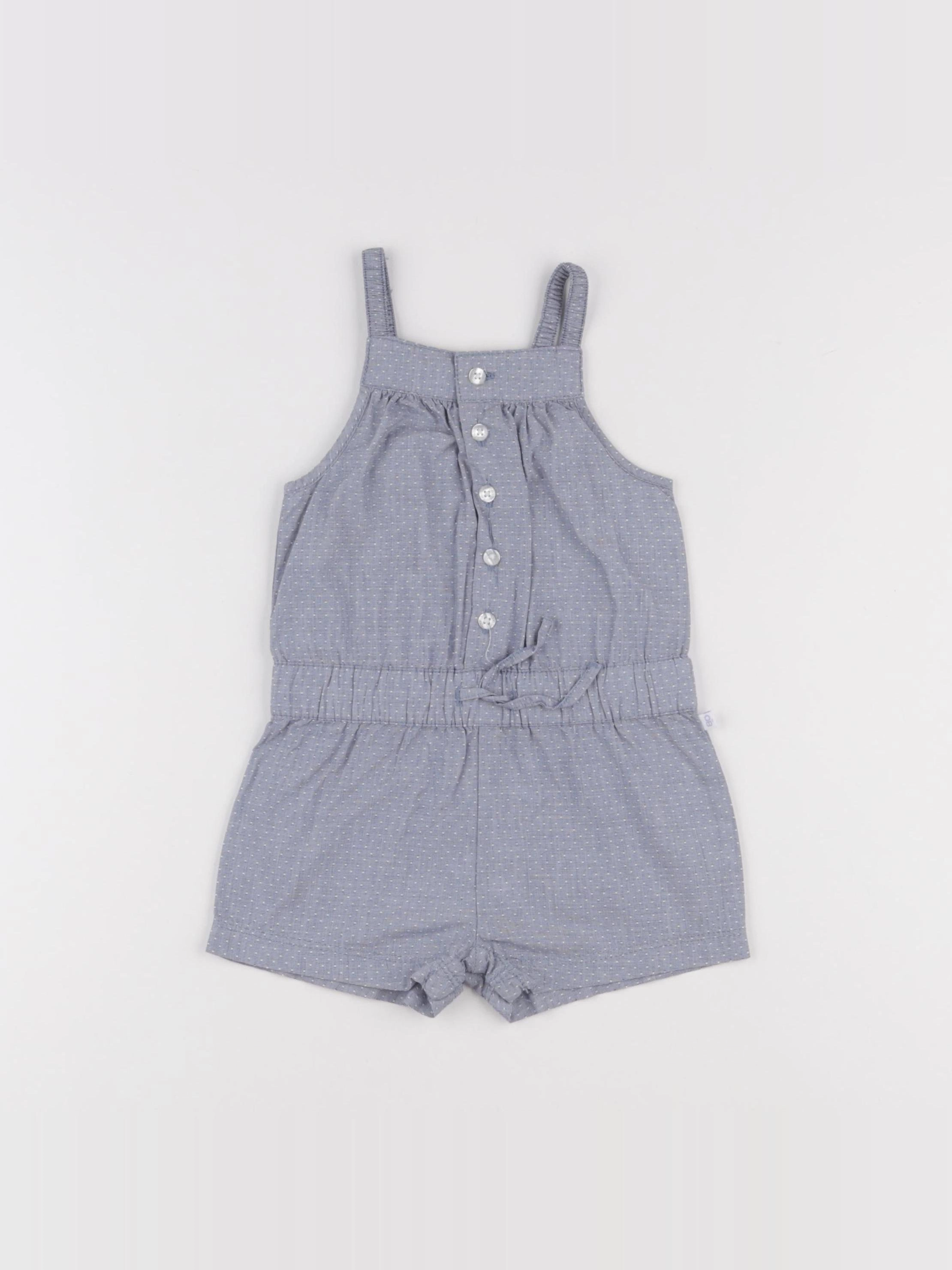 Obaïbi - combinaison bleu - 12 mois