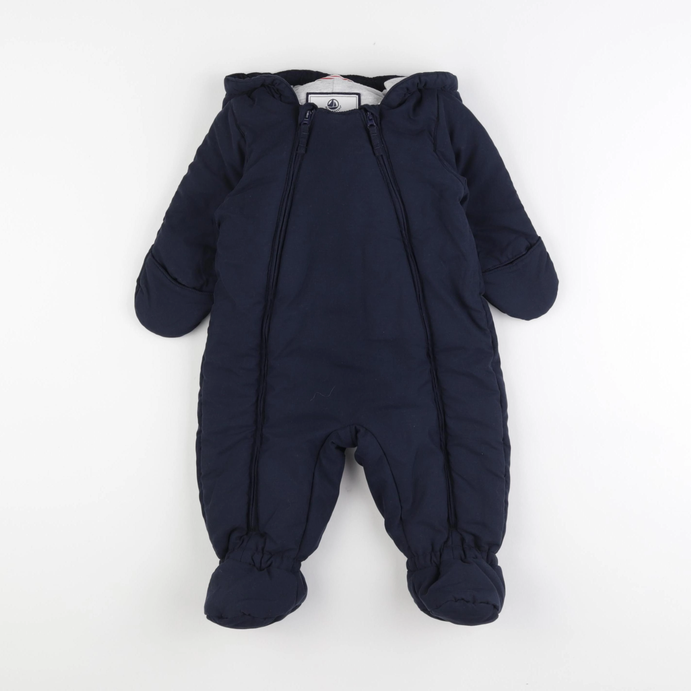 Petit Bateau - combi-pilote bleu - 12 mois