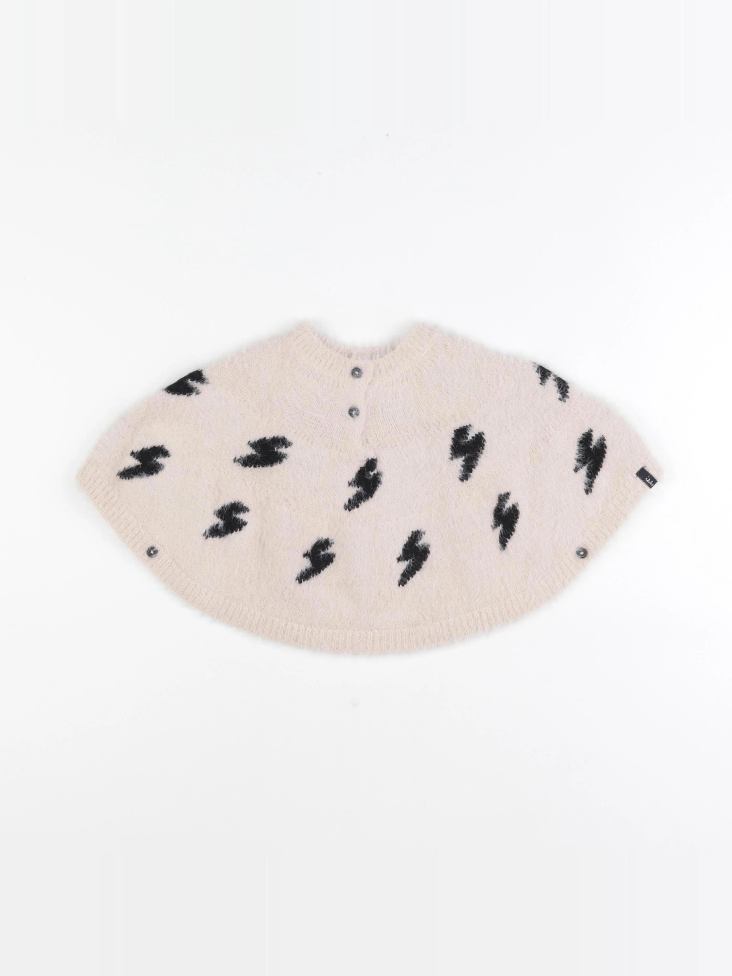 IKKS - cape beige, noir - 6/12 mois