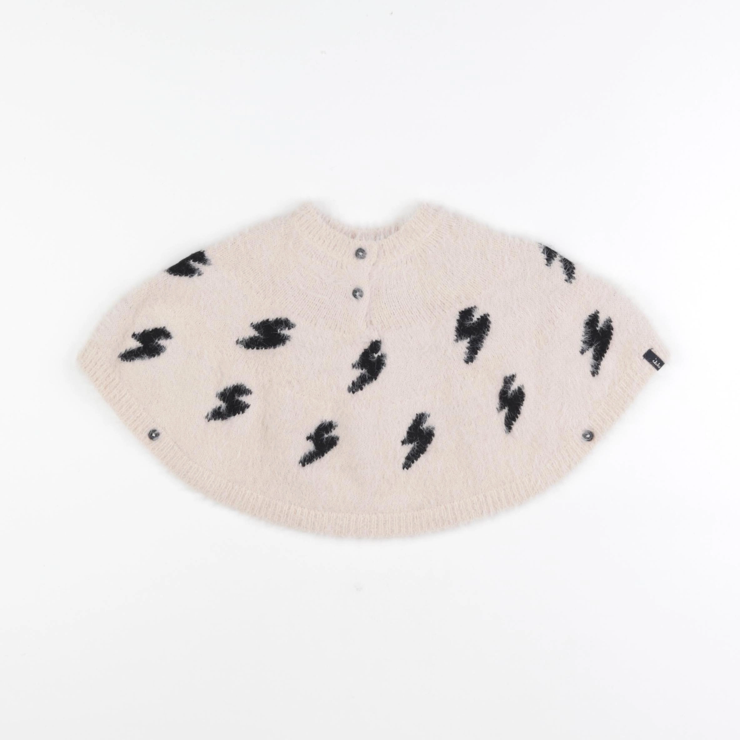 IKKS - cape beige, noir - 6/12 mois