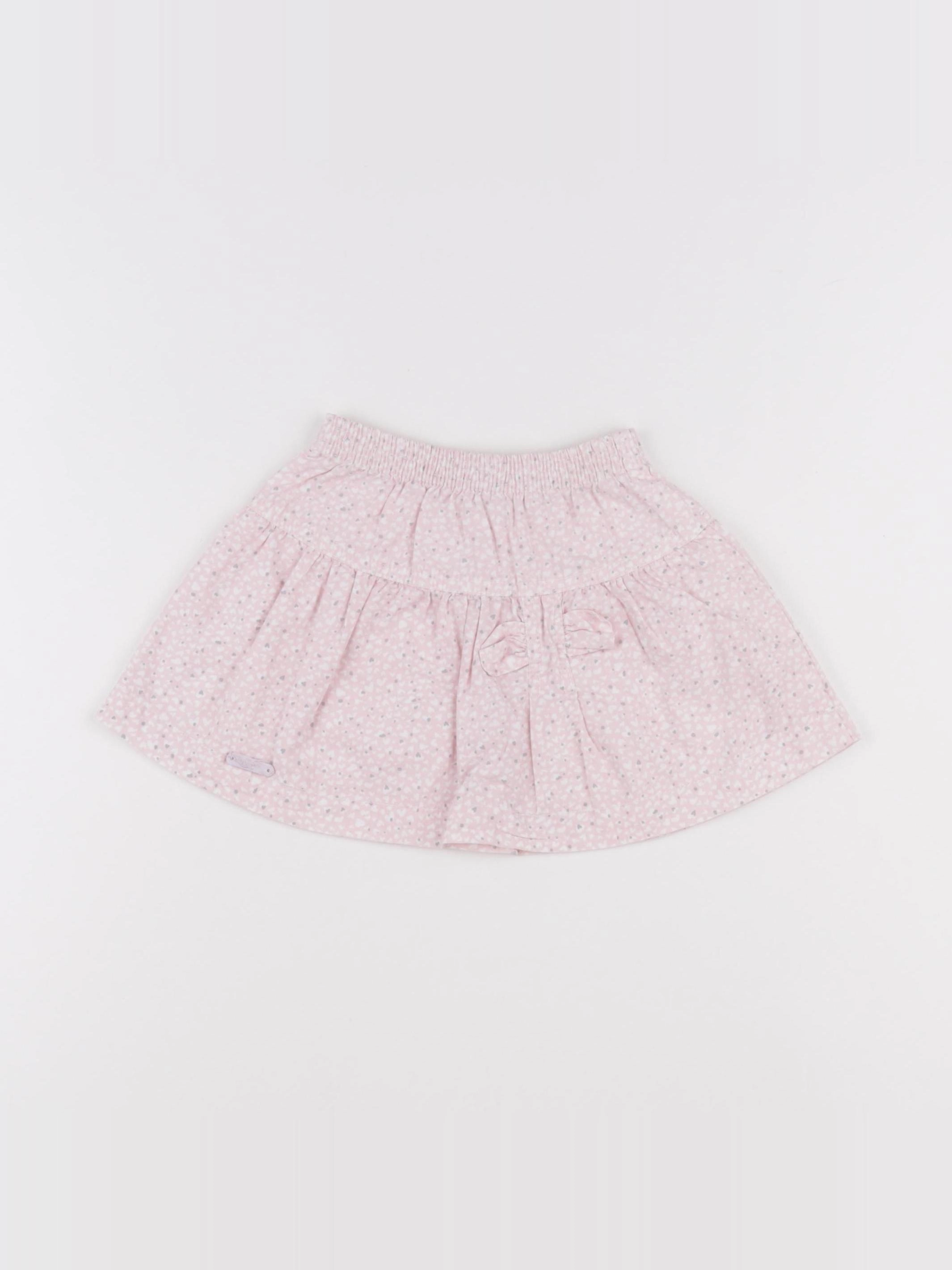 Gymp - jupe gris, rose - 12 mois