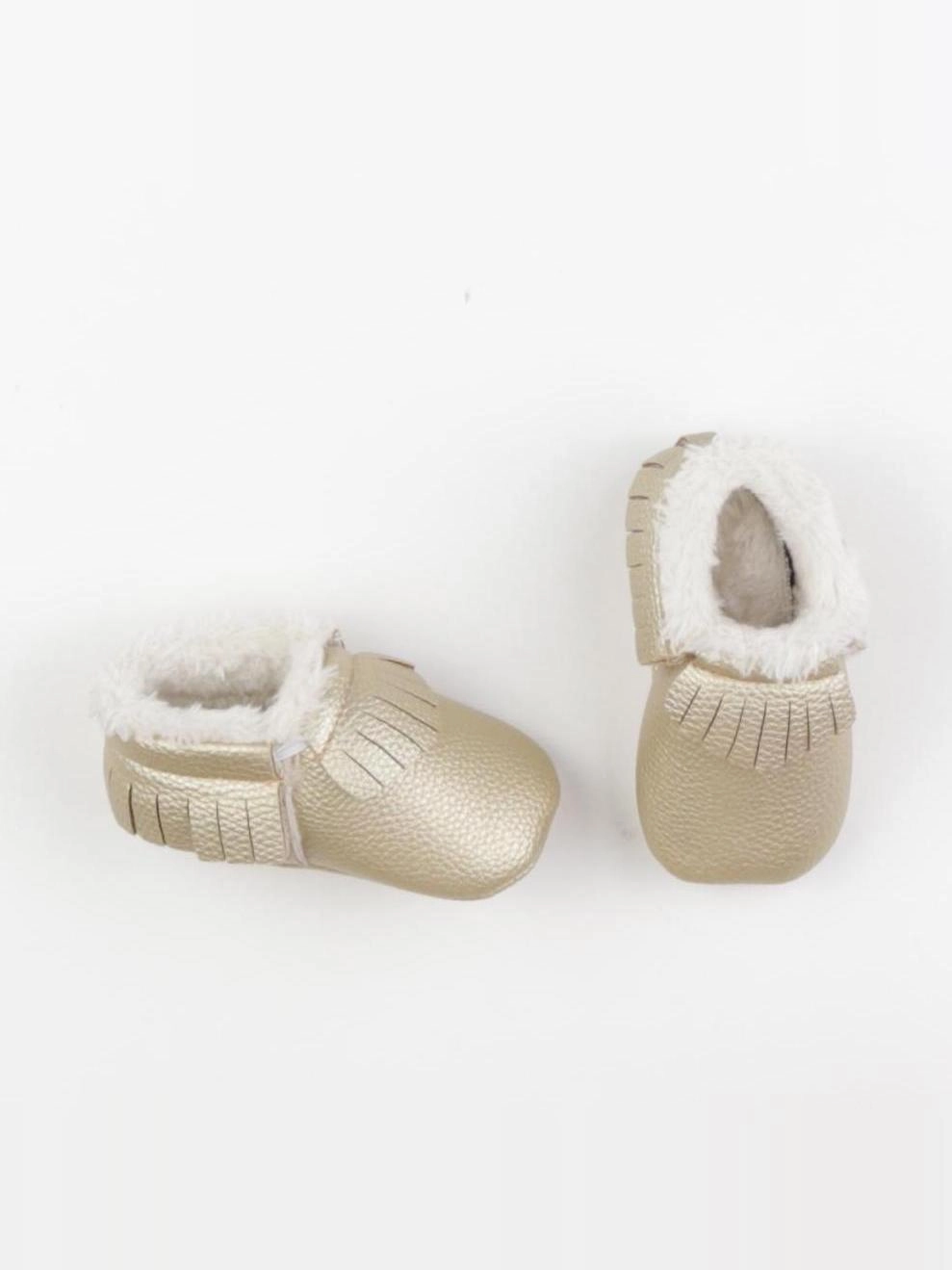 My Baby Factory - chaussons or - 6/12 mois