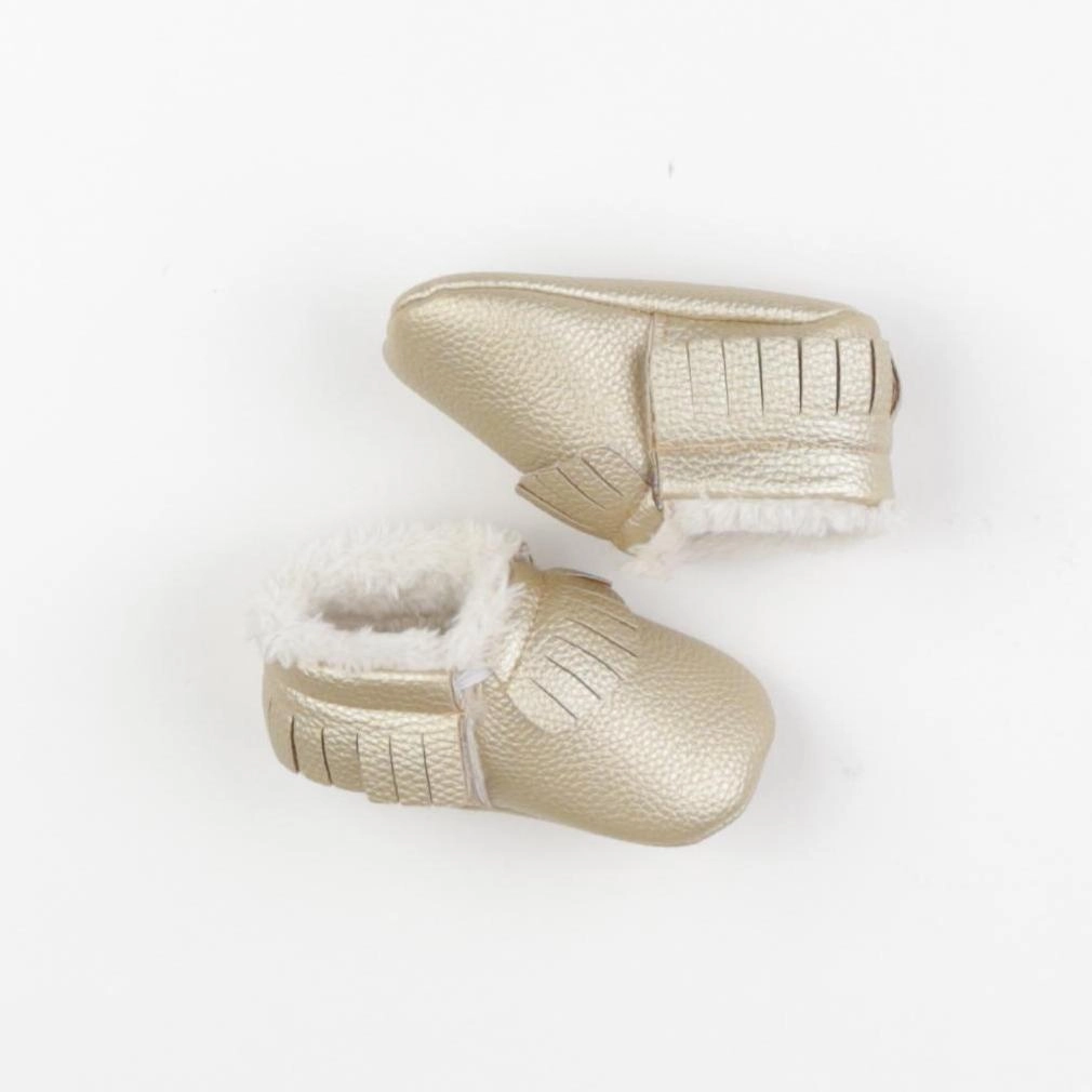 My Baby Factory - chaussons or - 6/12 mois