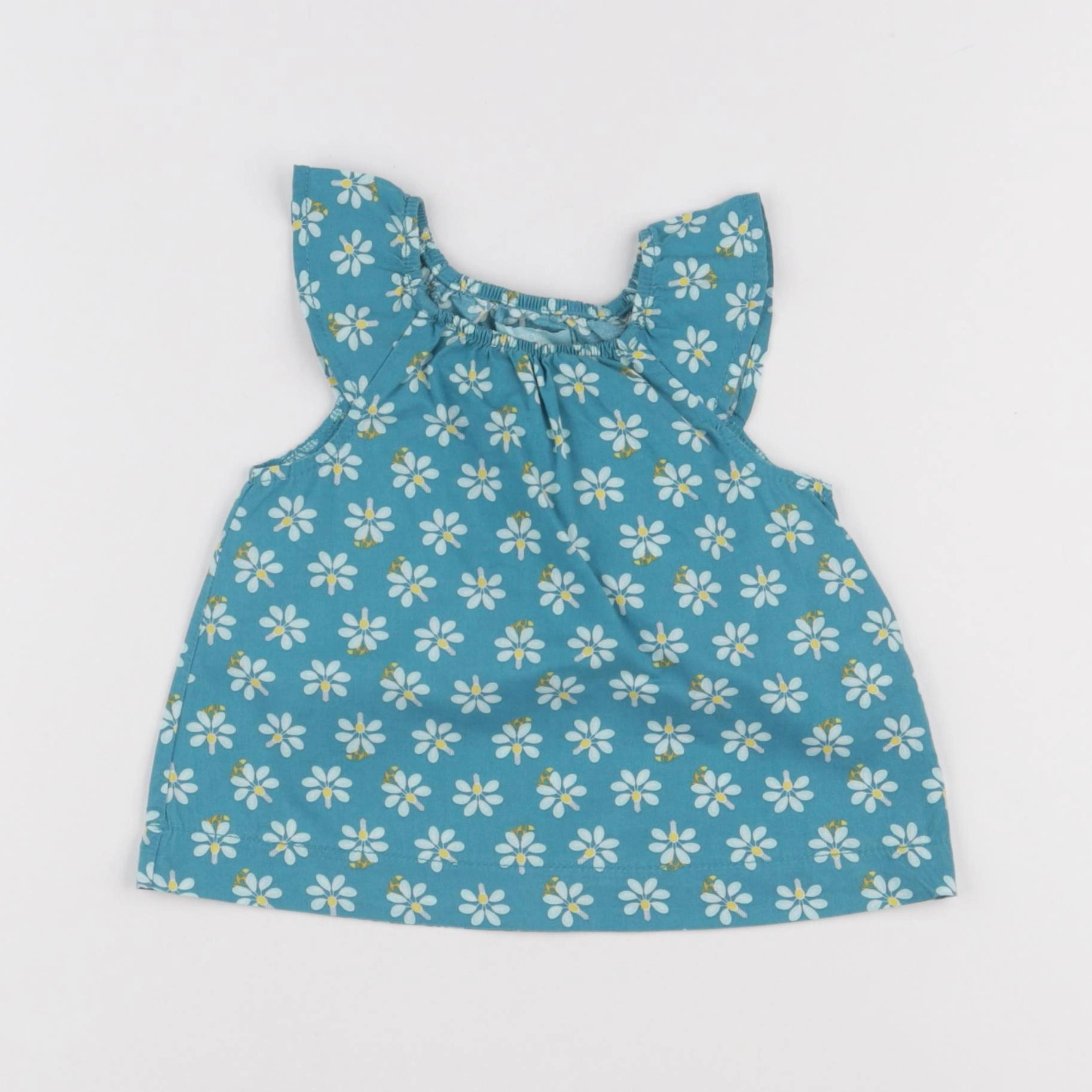 Obaïbi - blouse bleu - 6 mois