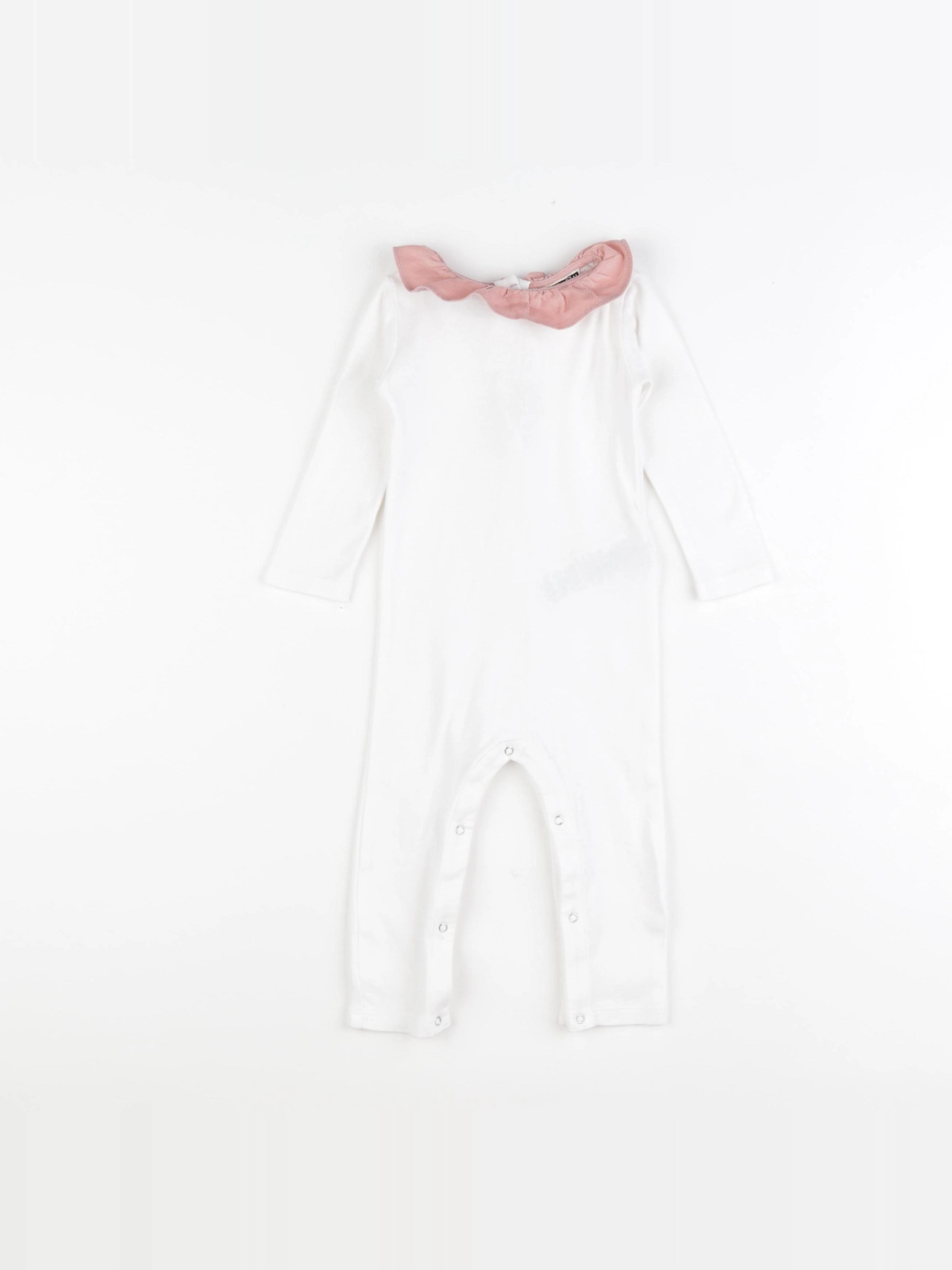 Bonton - pyjama coton blanc - 12 mois