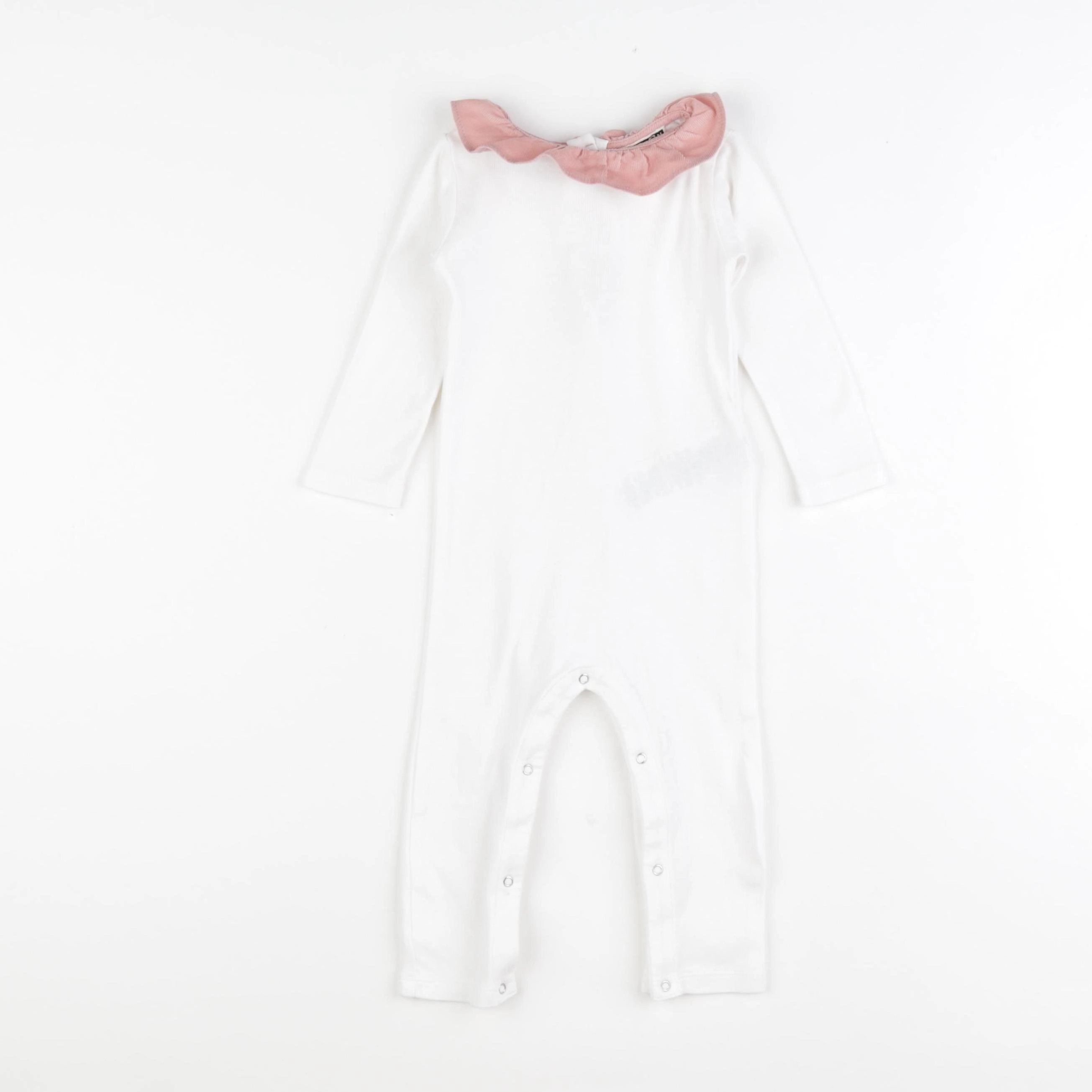 Bonton - pyjama coton blanc - 12 mois