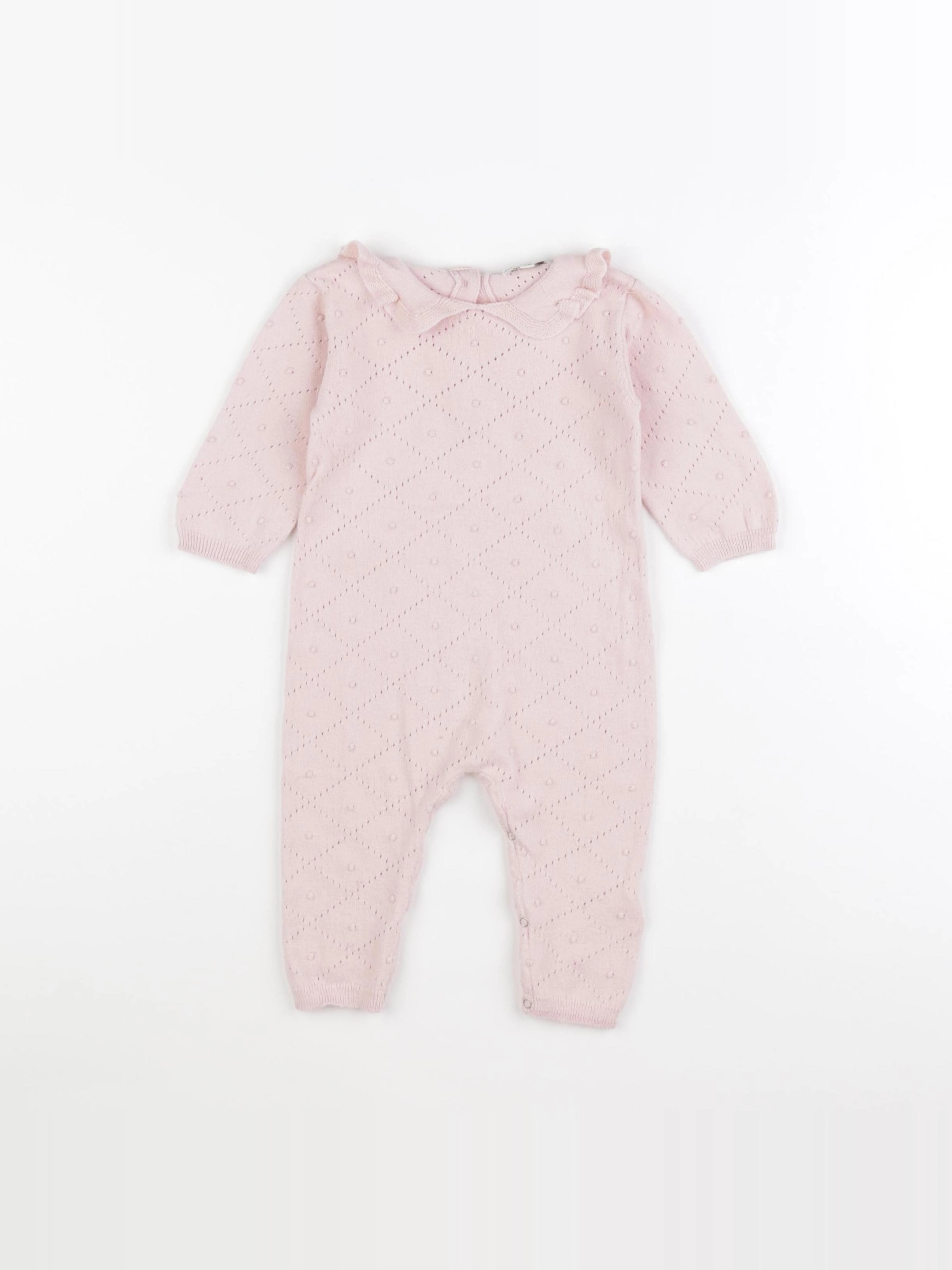Bonton - combinaison rose - 12 mois