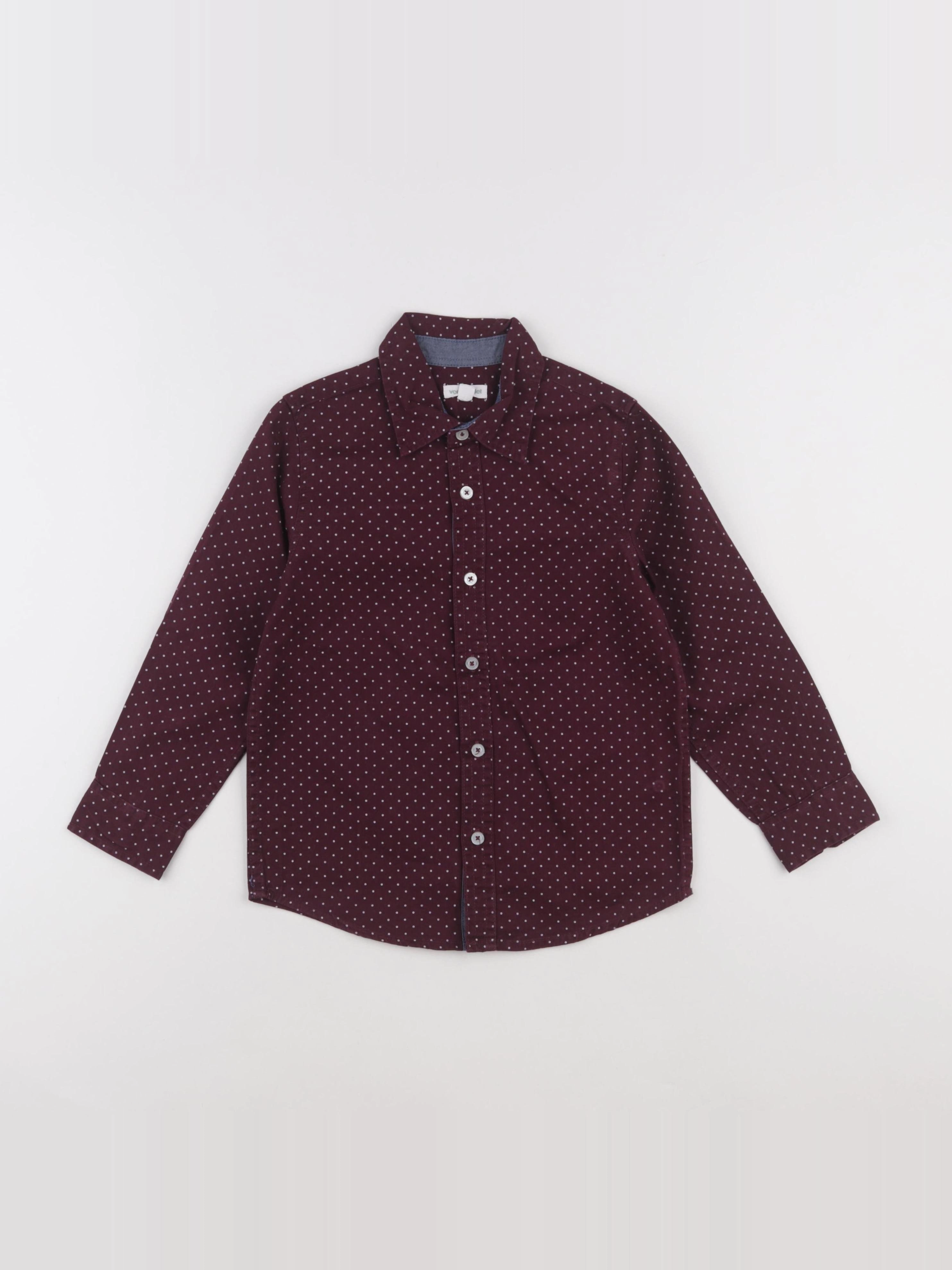 Vertbaudet - chemise rouge - 6 ans