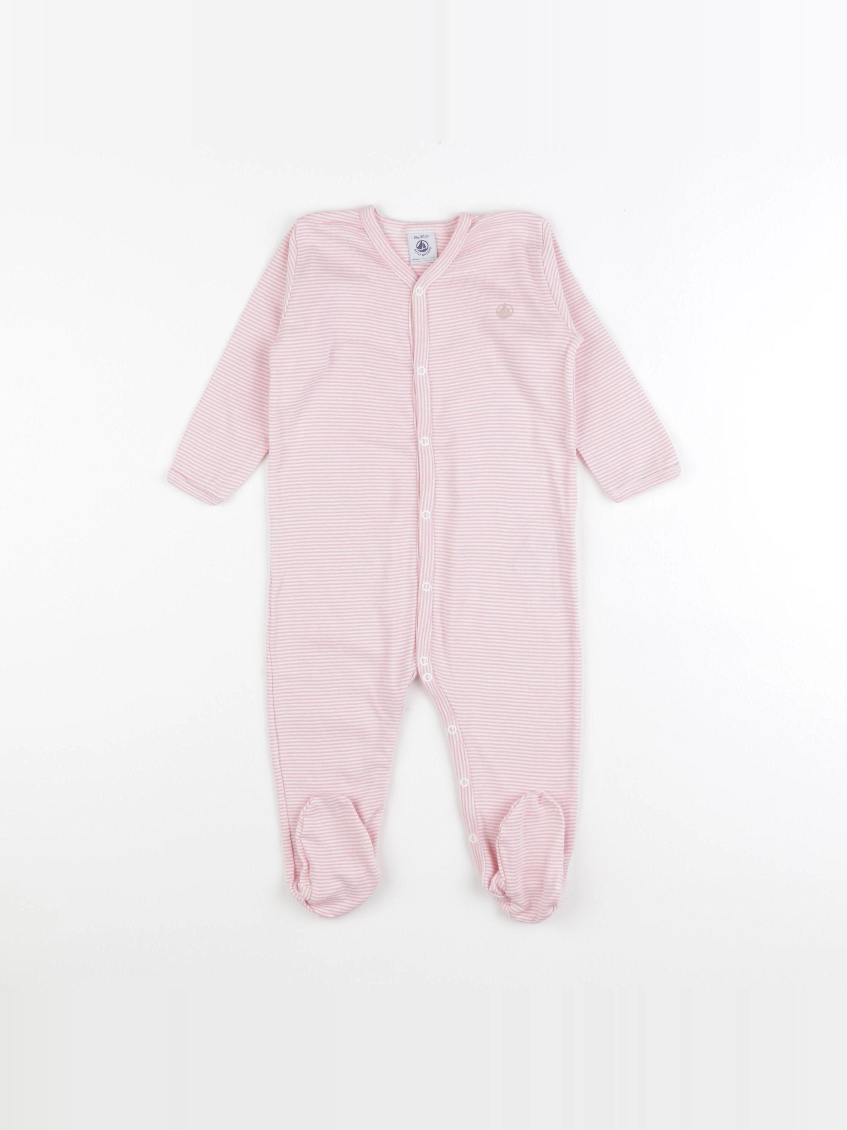 Petit Bateau - pyjama coton rose - 18 mois